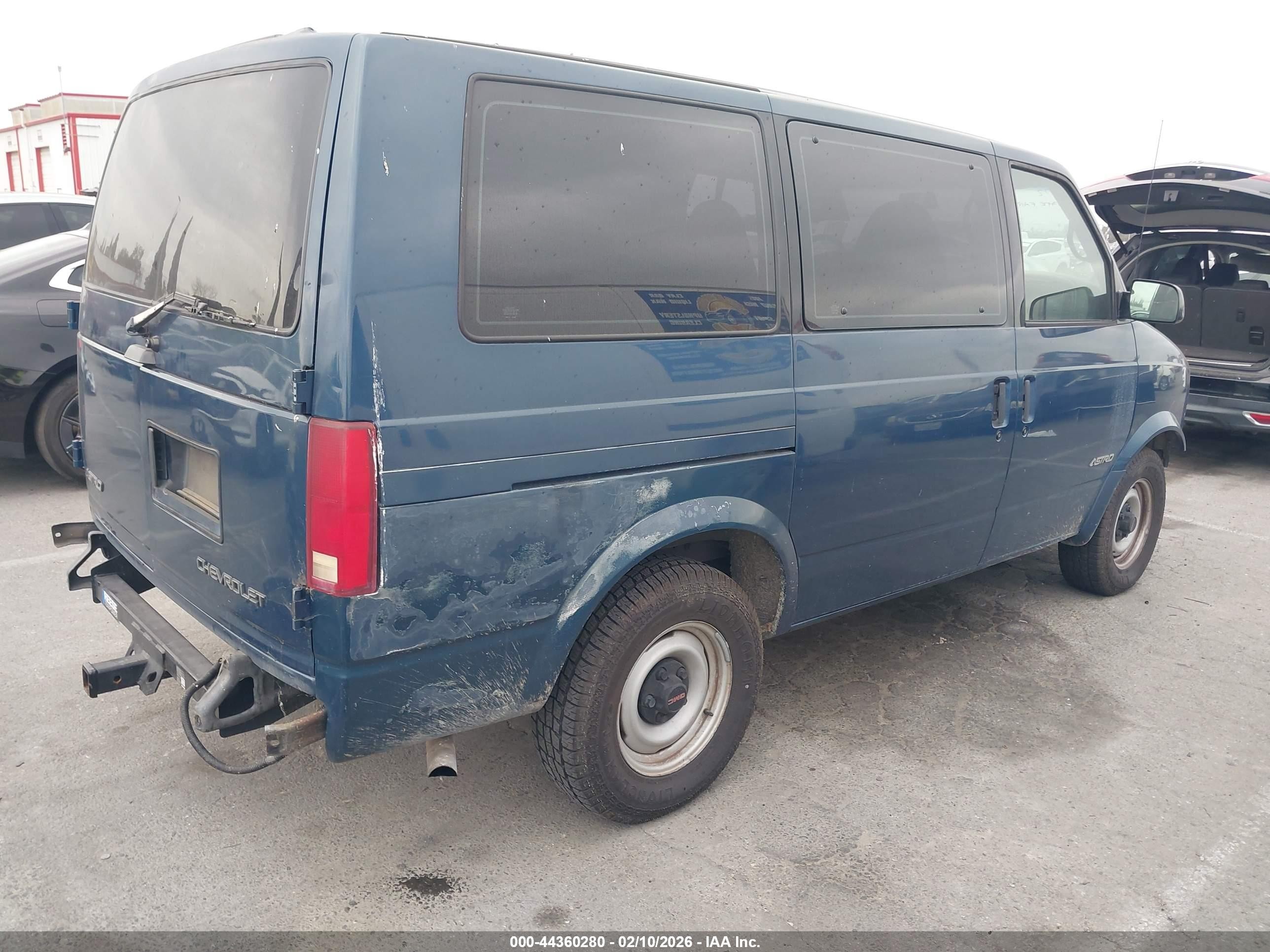 2000 Chevrolet Astro   Blue vin: 1GNDM19W2YB180382