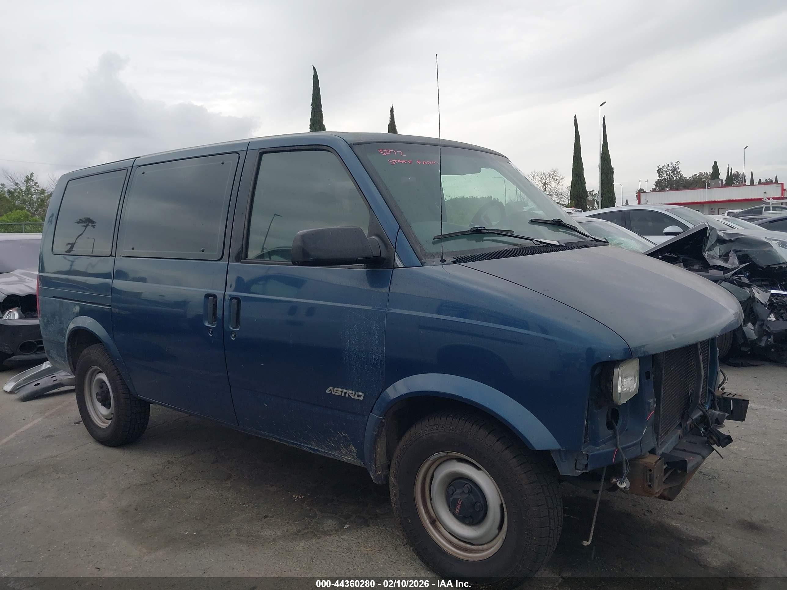 2000 Chevrolet Astro   Blue vin: 1GNDM19W2YB180382