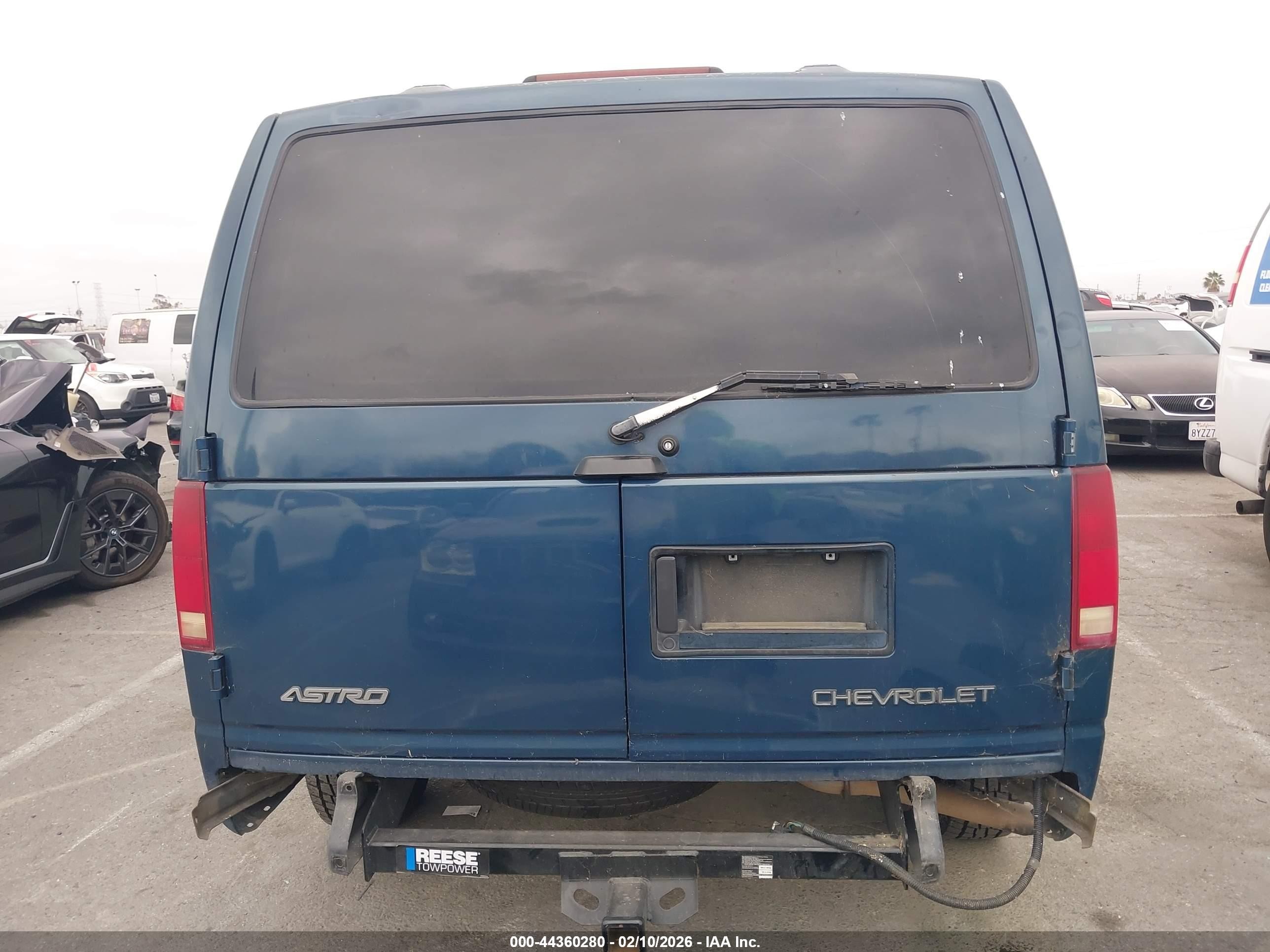 2000 Chevrolet Astro   Blue vin: 1GNDM19W2YB180382