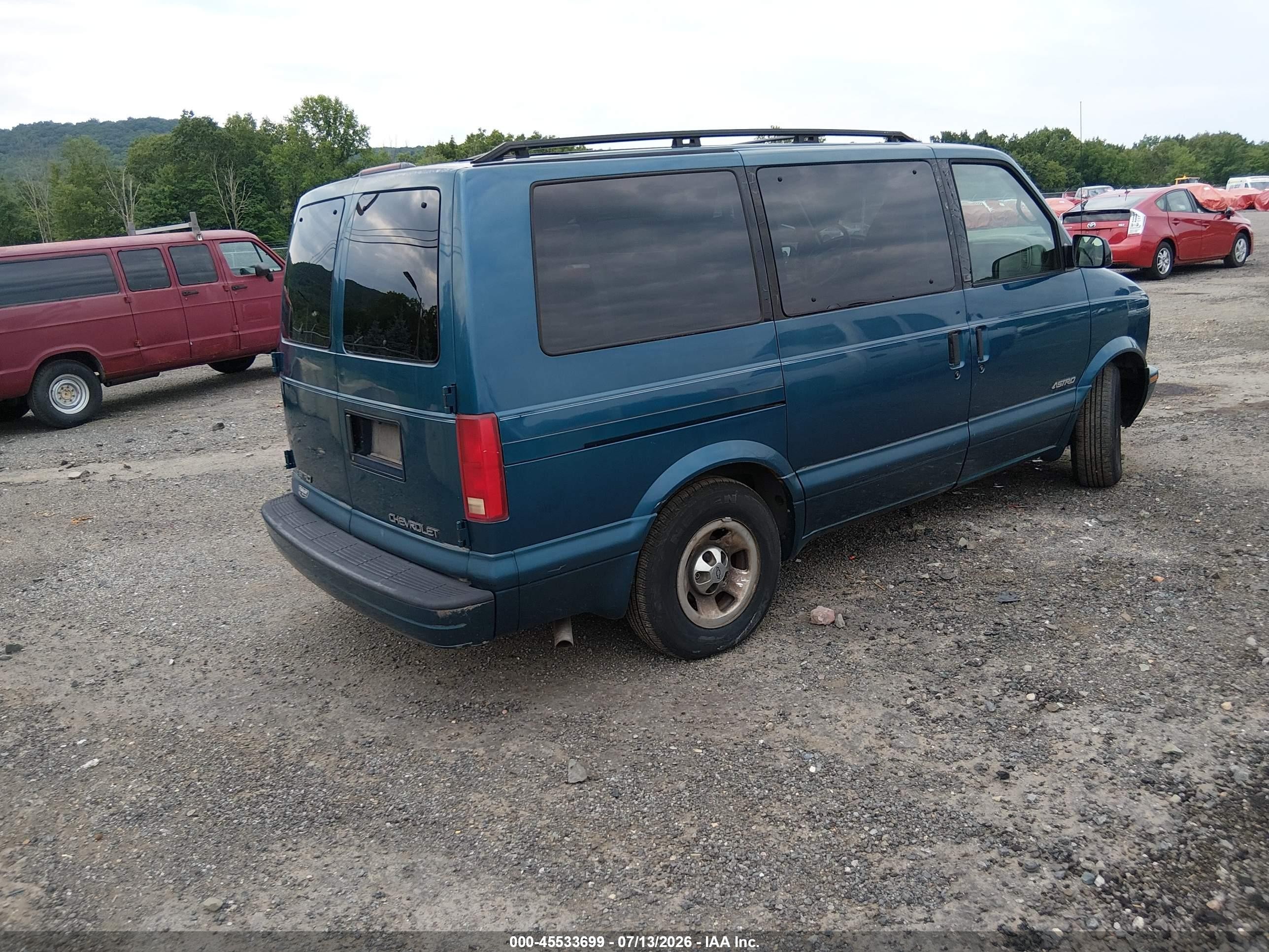 2000 Chevrolet Astro   Blue vin: 1GNDM19W5YB190095