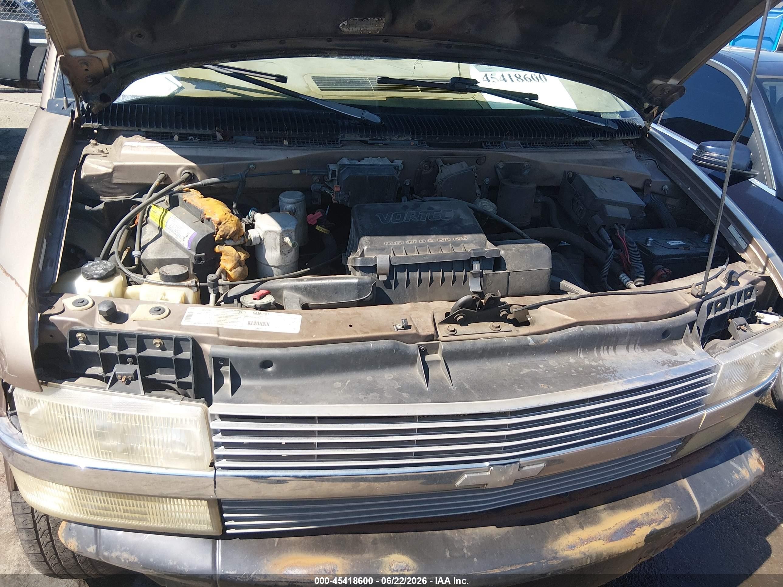 1999 Chevrolet Astro Passenger   Brown vin: 1GNDM19W6XB182733