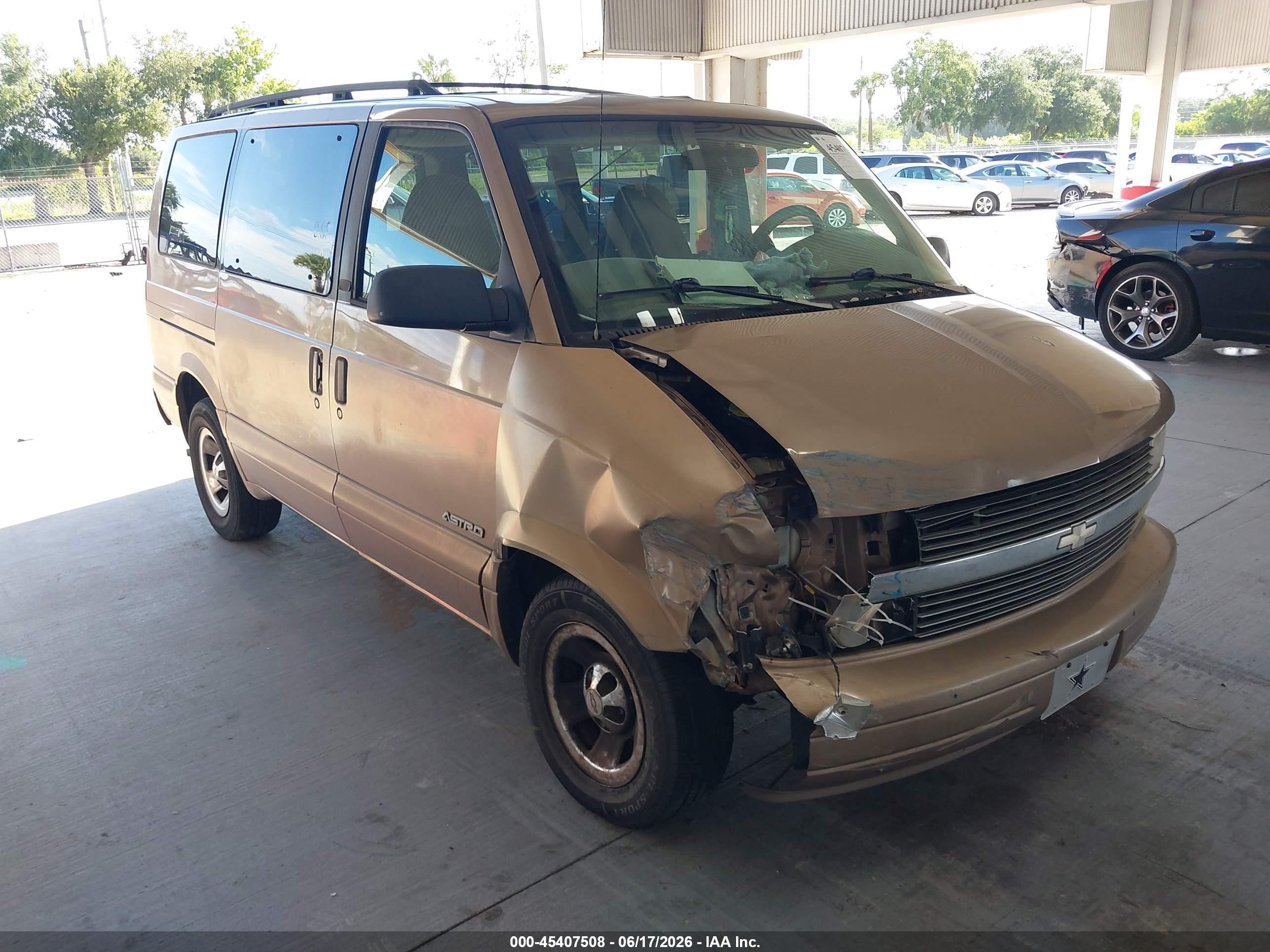 2001 Chevrolet Astro Ls Beige vin: 1GNDM19W71B121883