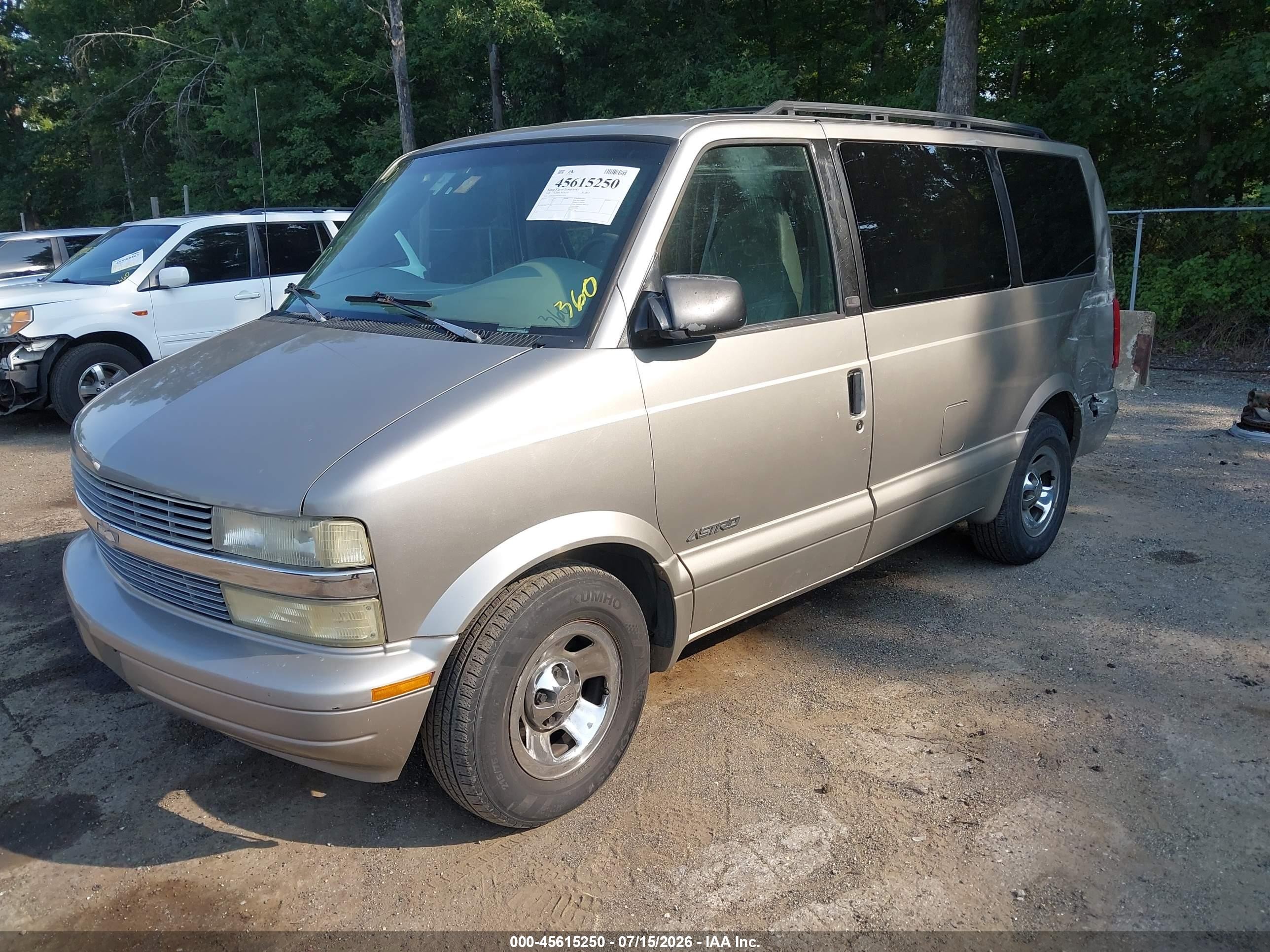 2001 Chevrolet Astro Ls Gold vin: 1GNDM19W81B152320