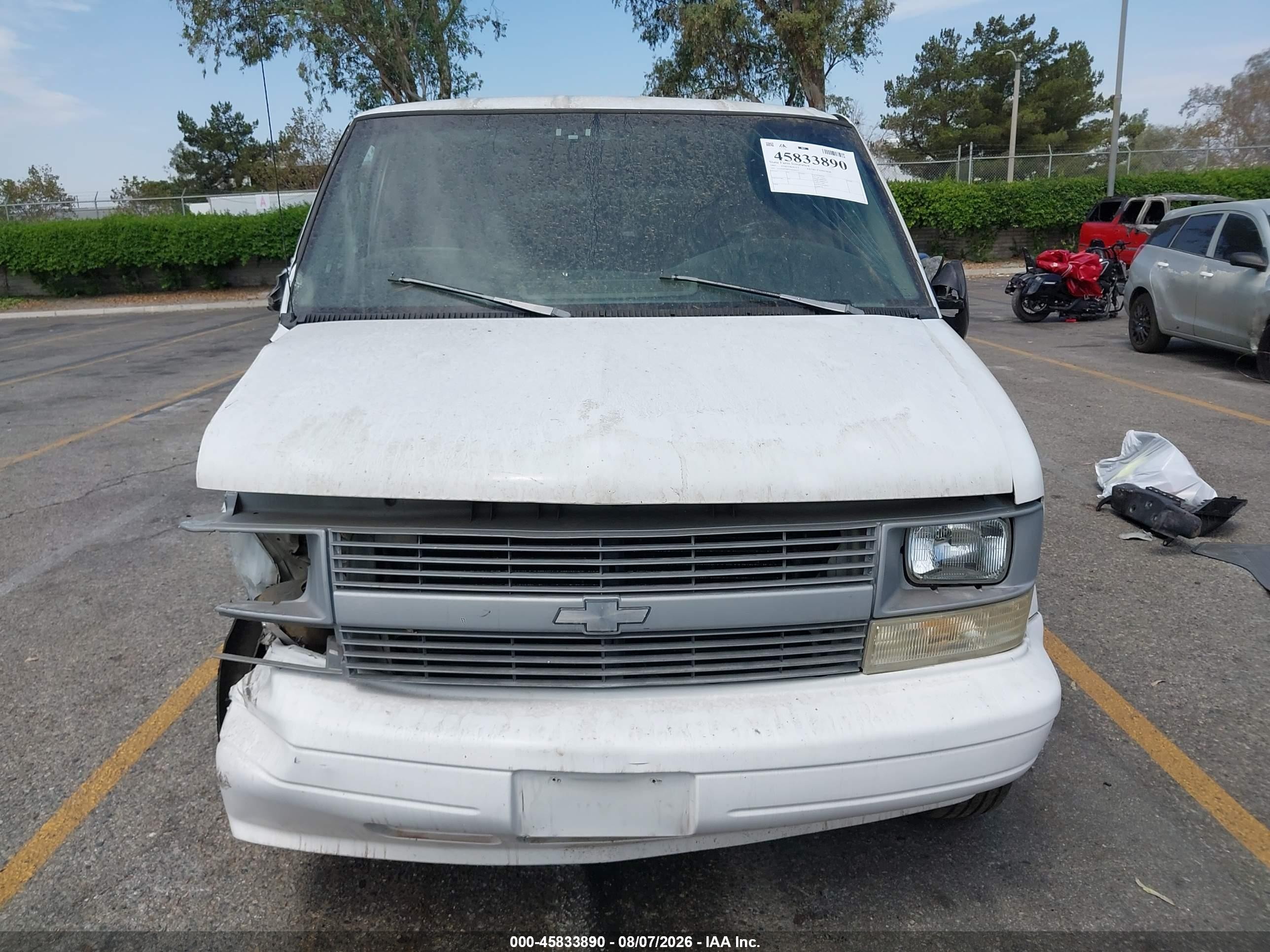 1997 Chevrolet Astro Passenger Ls Cmi White vin: 1GNDM19W8VB188417