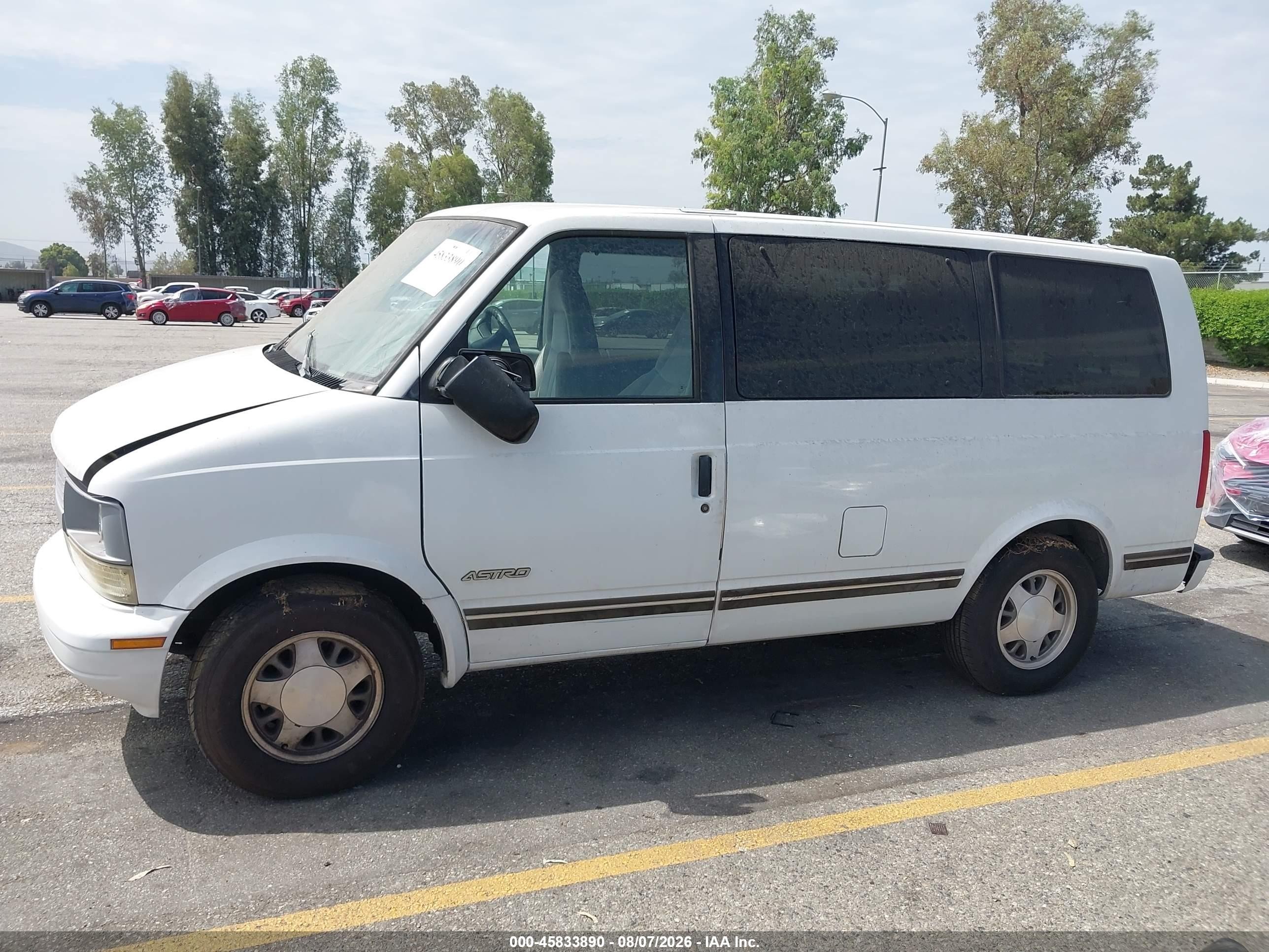 1997 Chevrolet Astro Passenger Ls Cmi White vin: 1GNDM19W8VB188417