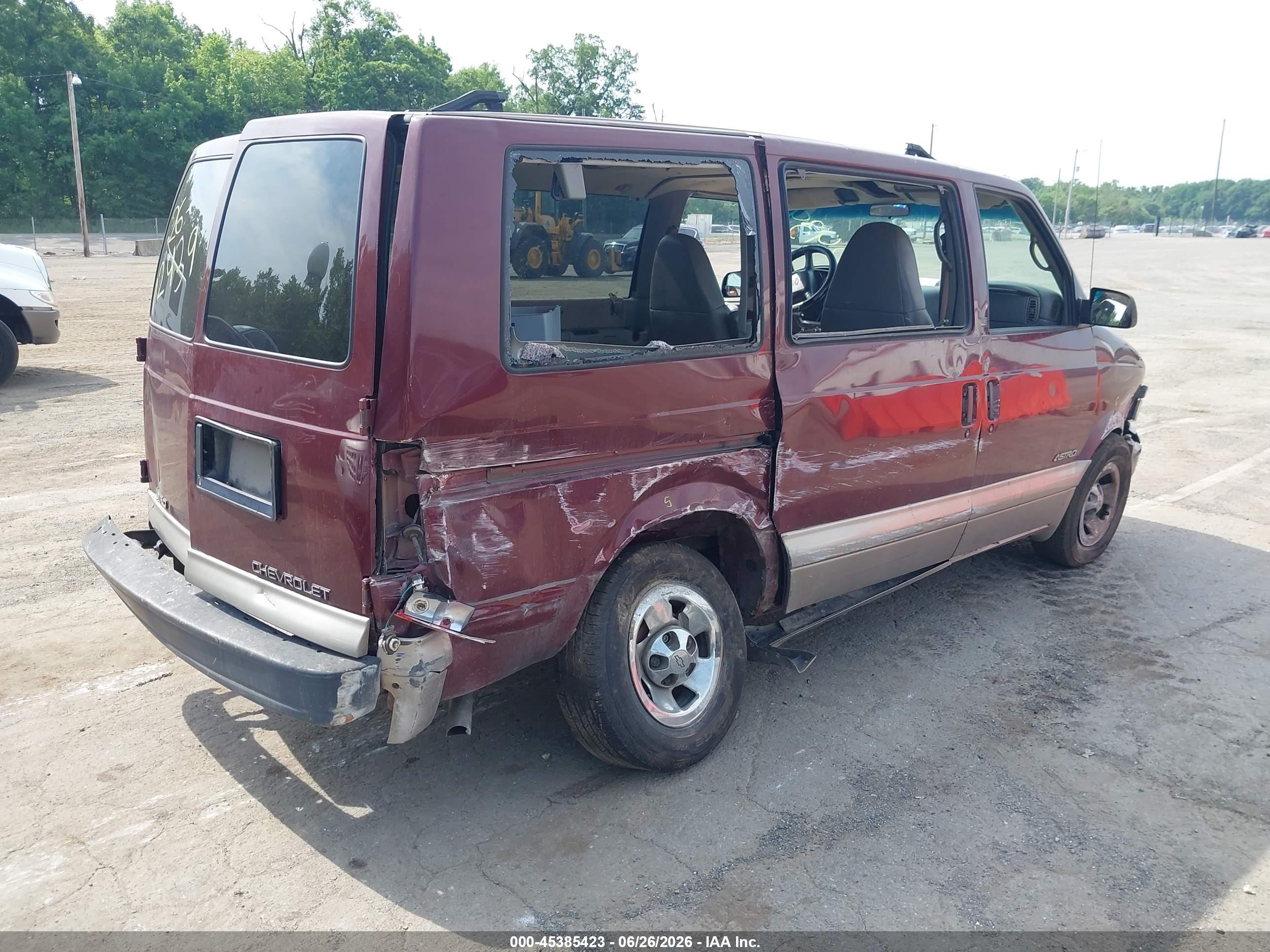 2002 Chevrolet Astro Passenger Ls Purple vin: 1GNDM19X22B105214
