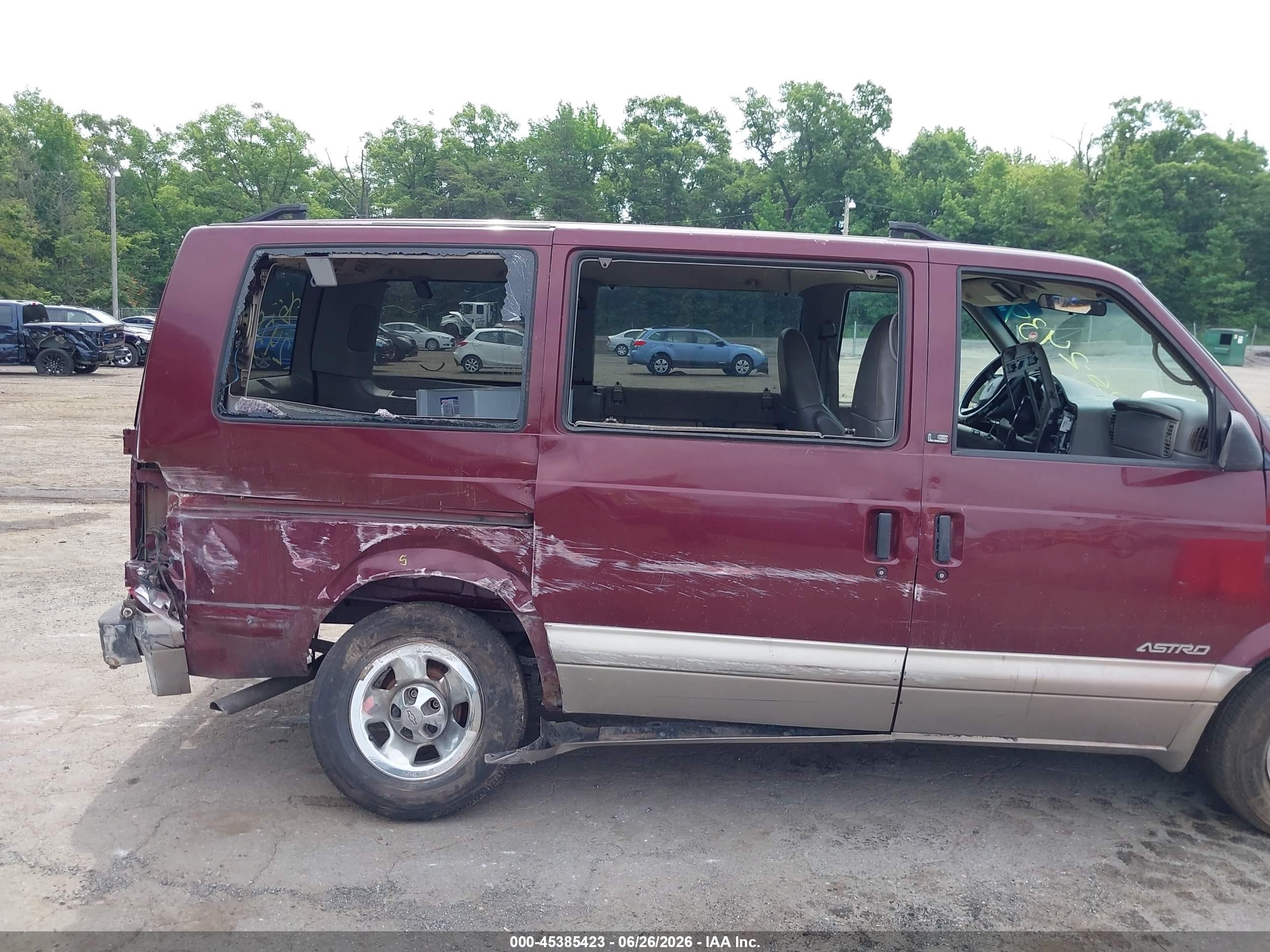 2002 Chevrolet Astro Passenger Ls Purple vin: 1GNDM19X22B105214