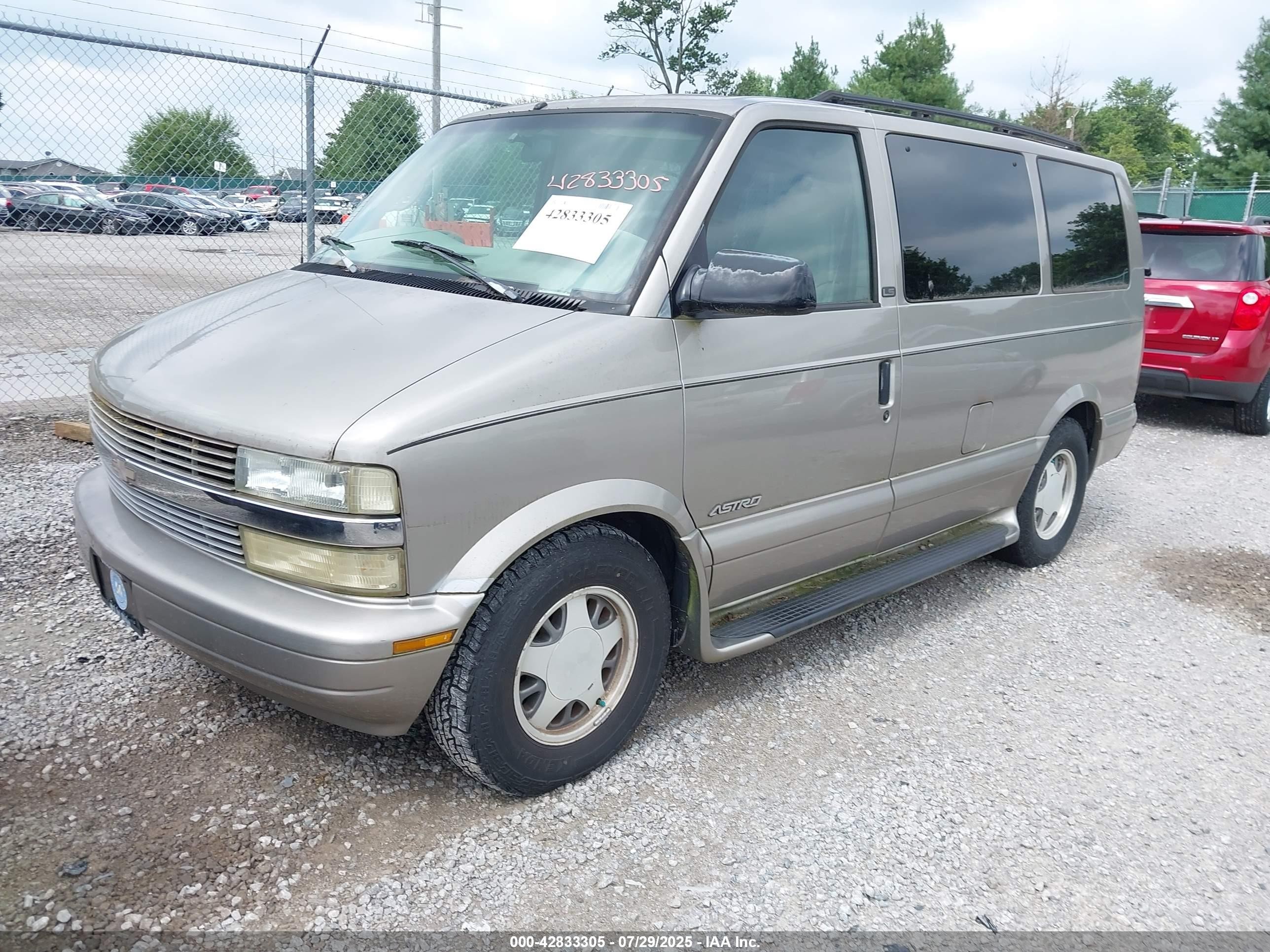 2002 Chevrolet Astro Ls Бежевый vin: 1GNDM19XX2B132855
