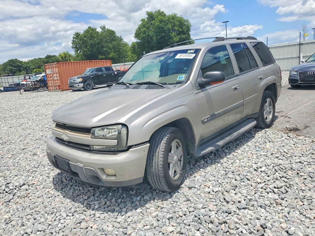 2002 Chevrolet Trailblazer Cream vin: 1GNDS13S022263229