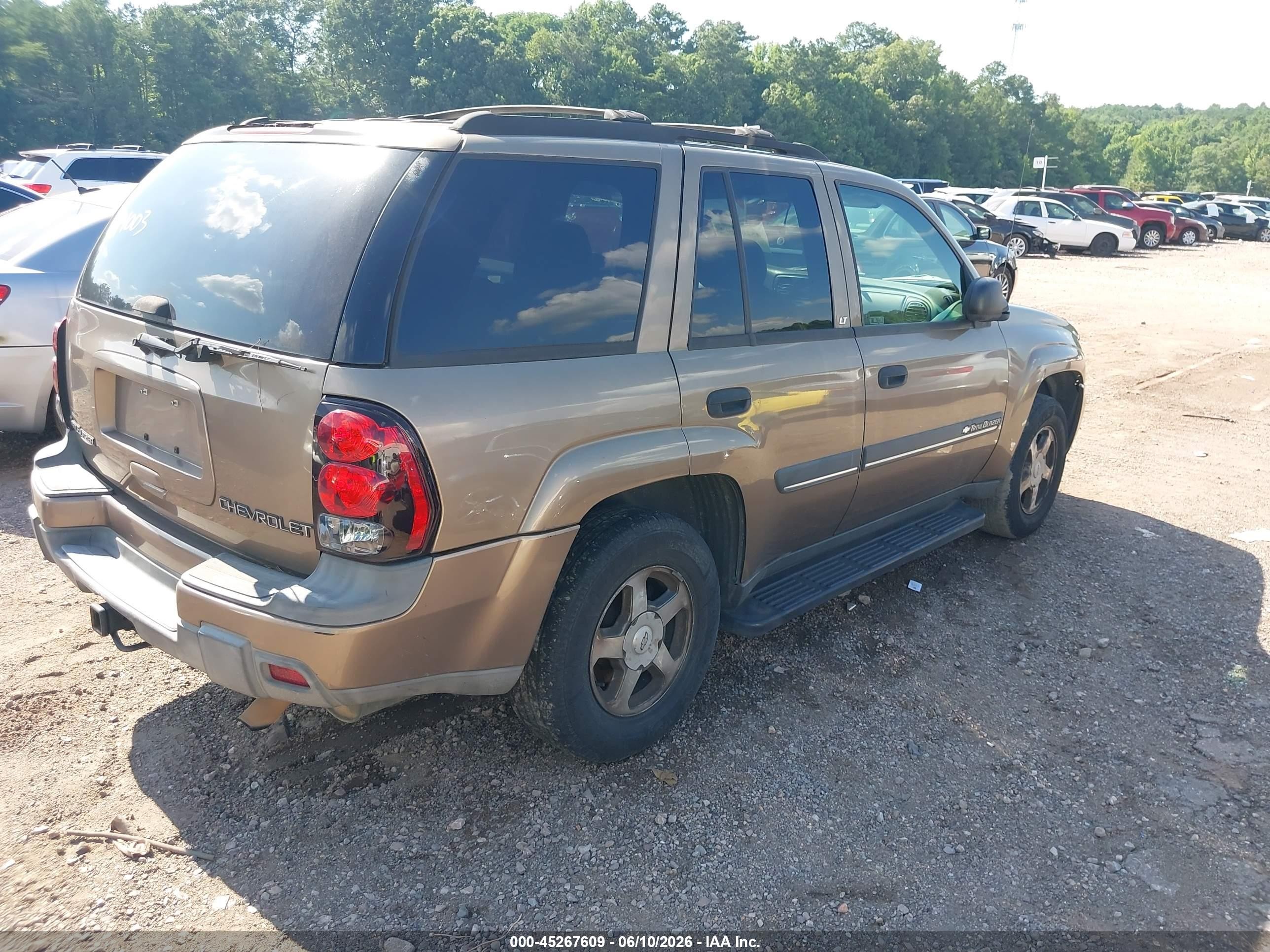 2002 Chevrolet Trailblazer Lt Бежевый vin: 1GNDS13S022314003