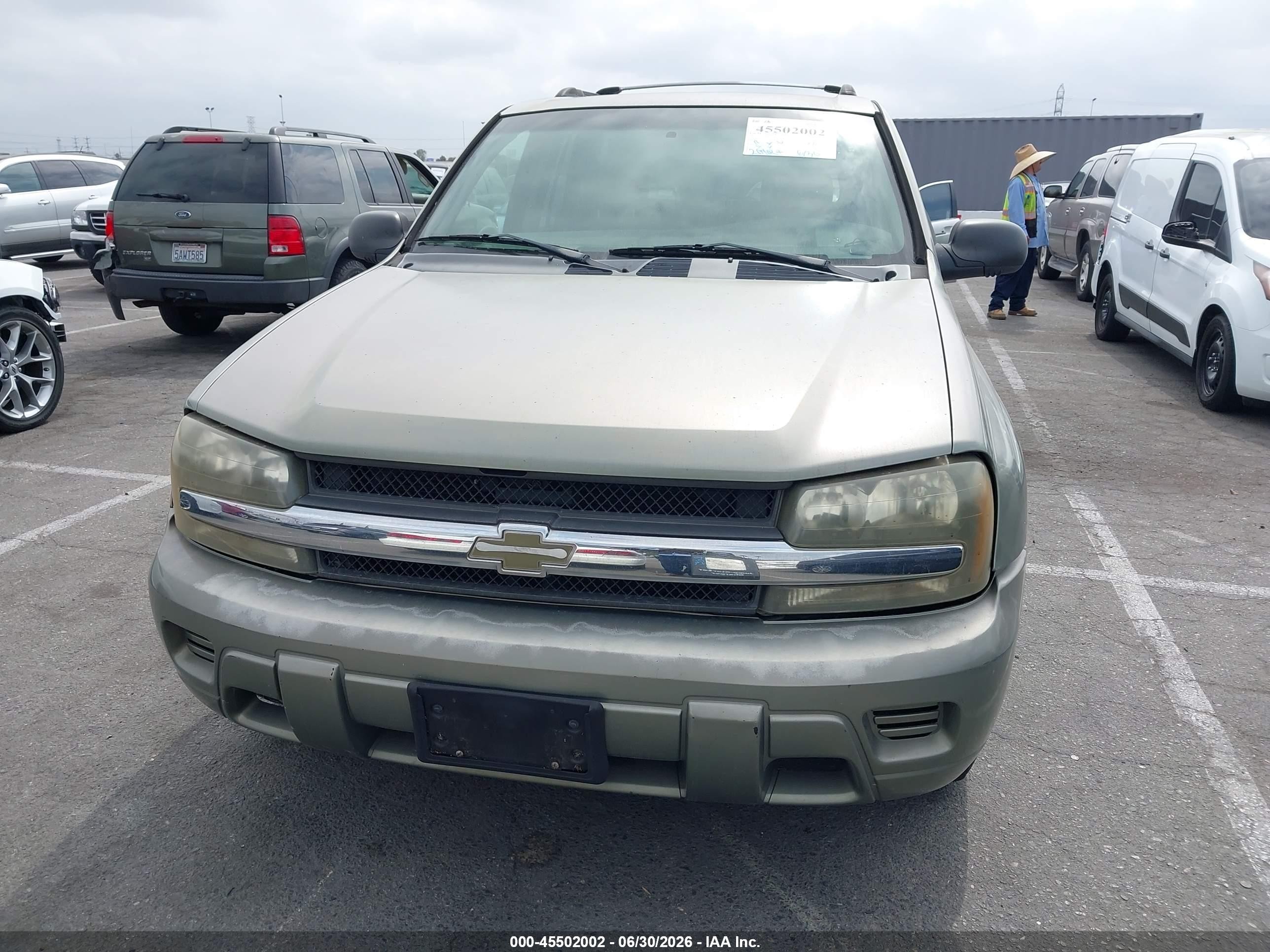 2003 Chevrolet Trailblazer Ls Green vin: 1GNDS13S032160233