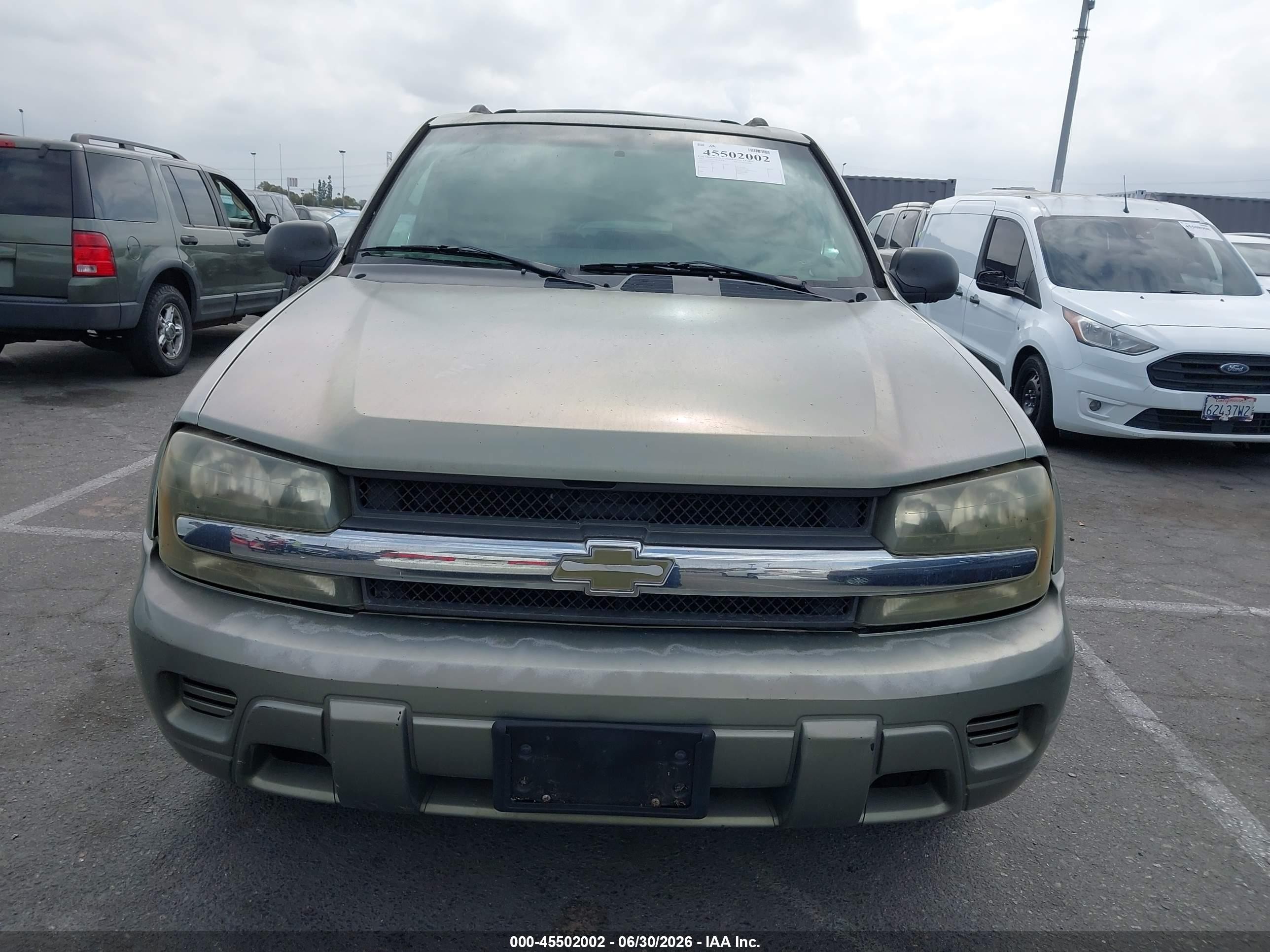 2003 Chevrolet Trailblazer Ls Green vin: 1GNDS13S032160233