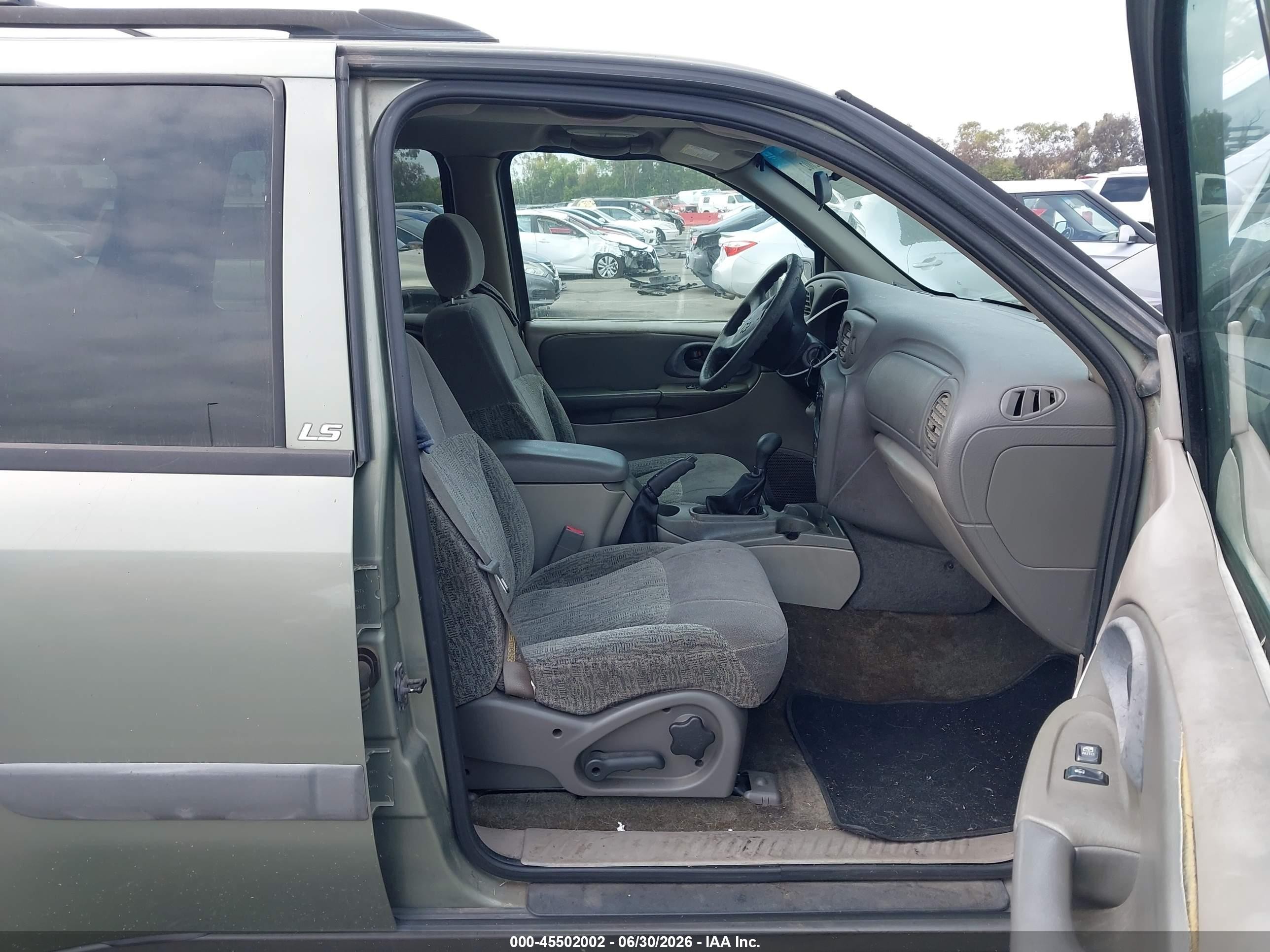 2003 Chevrolet Trailblazer Ls Green vin: 1GNDS13S032160233