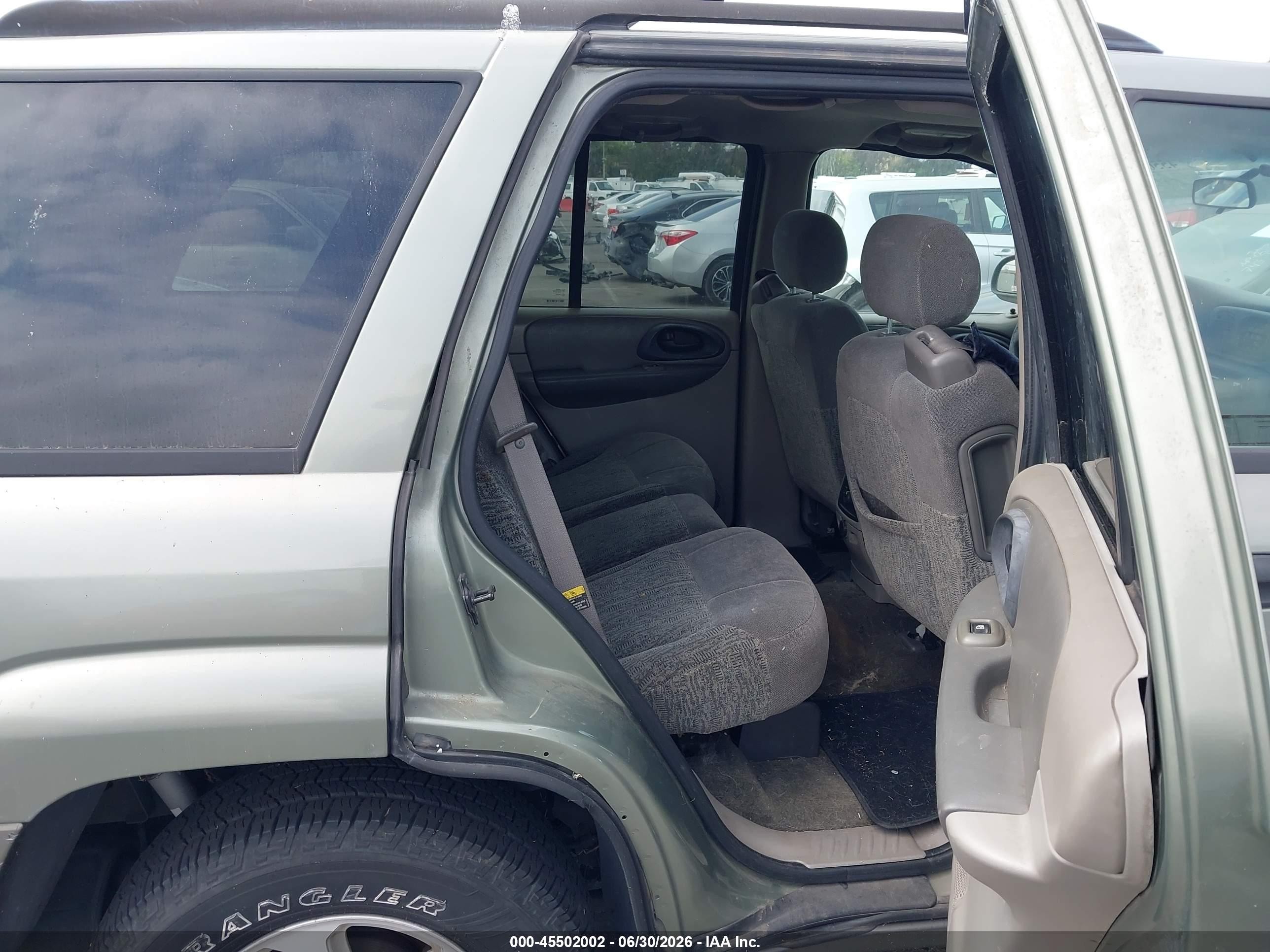 2003 Chevrolet Trailblazer Ls Green vin: 1GNDS13S032160233