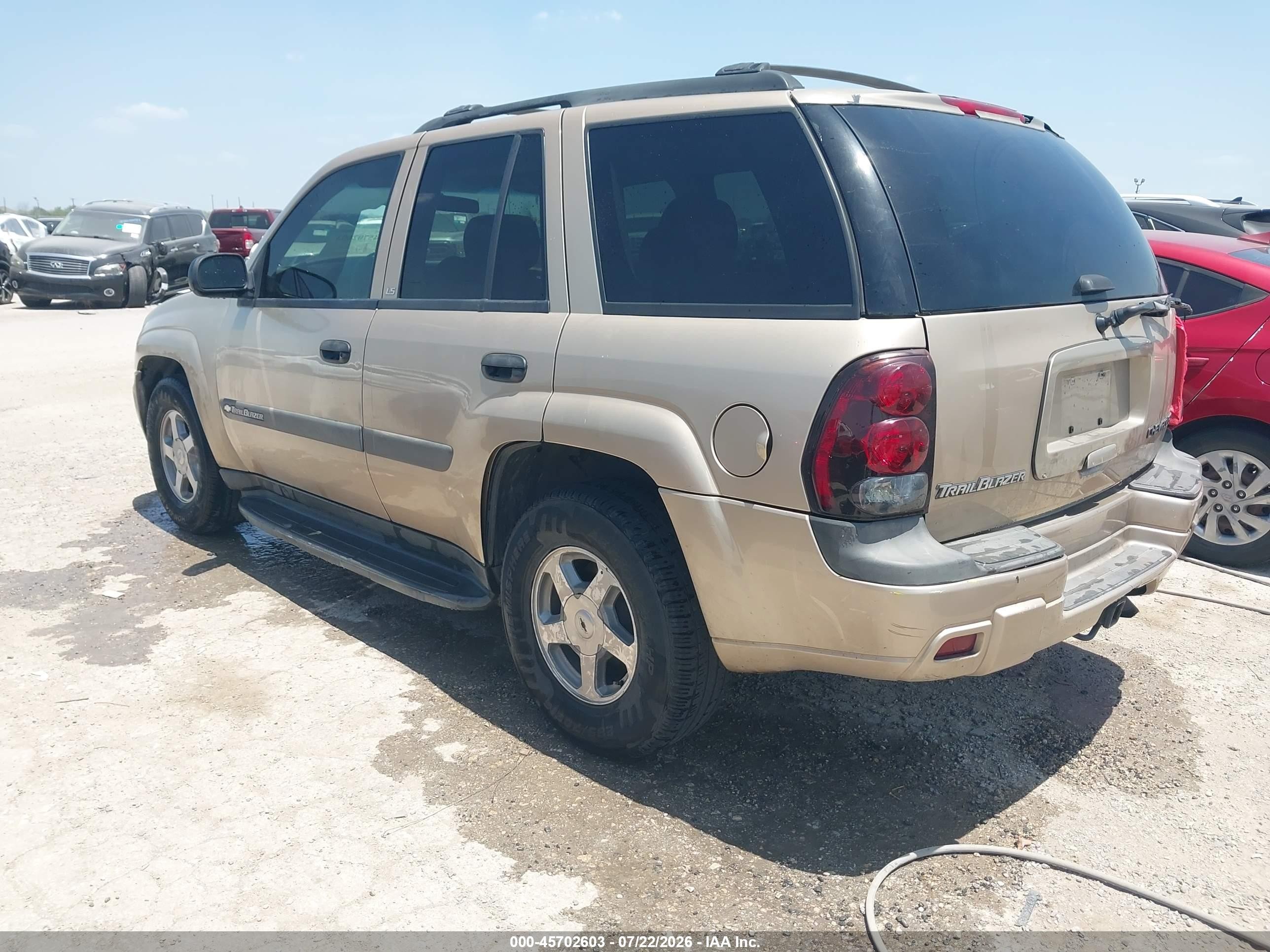 2004 Chevrolet Trailblazer Ls Золотой vin: 1GNDS13S042267610