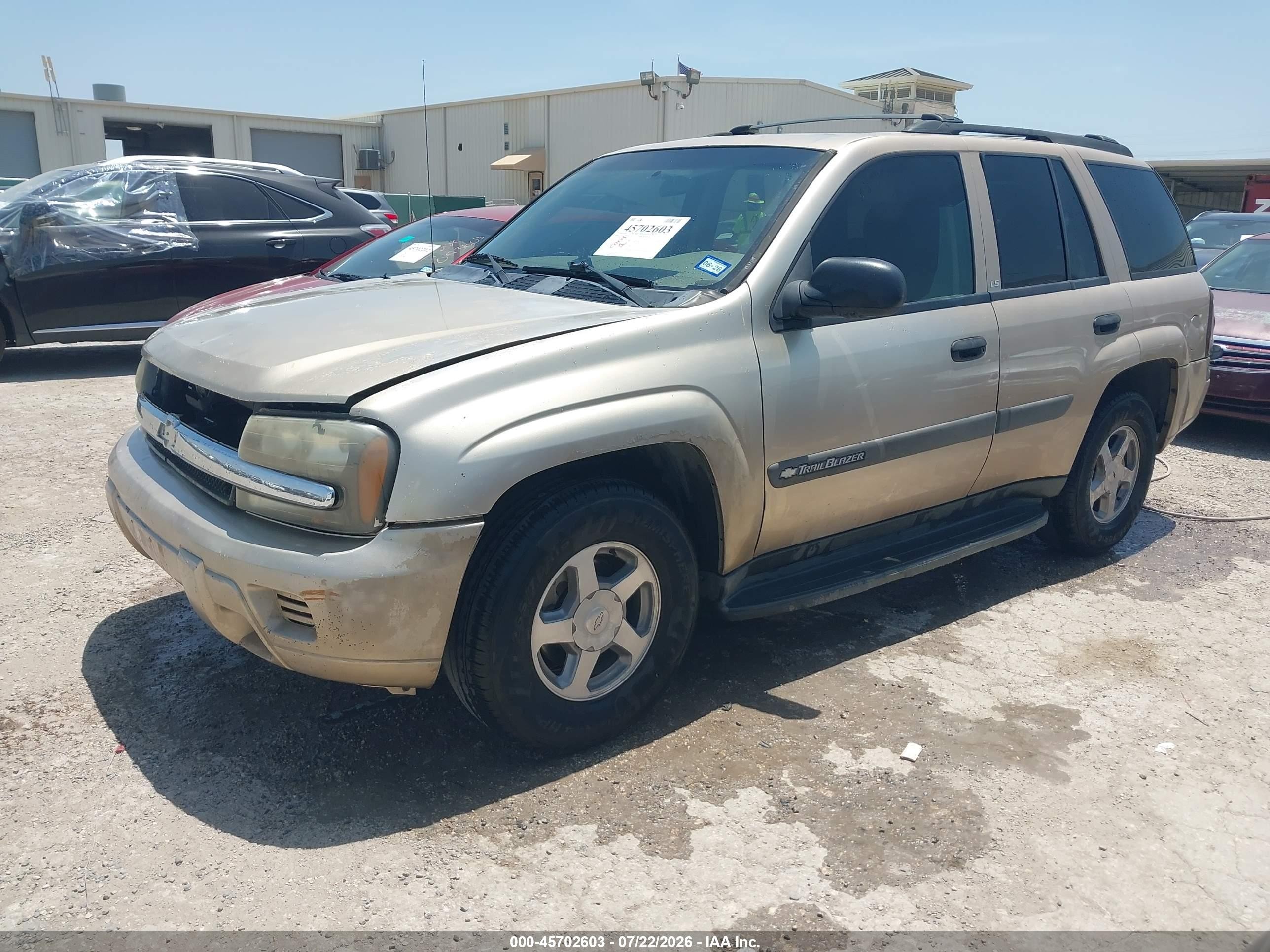 2004 Chevrolet Trailblazer Ls Золотой vin: 1GNDS13S042267610