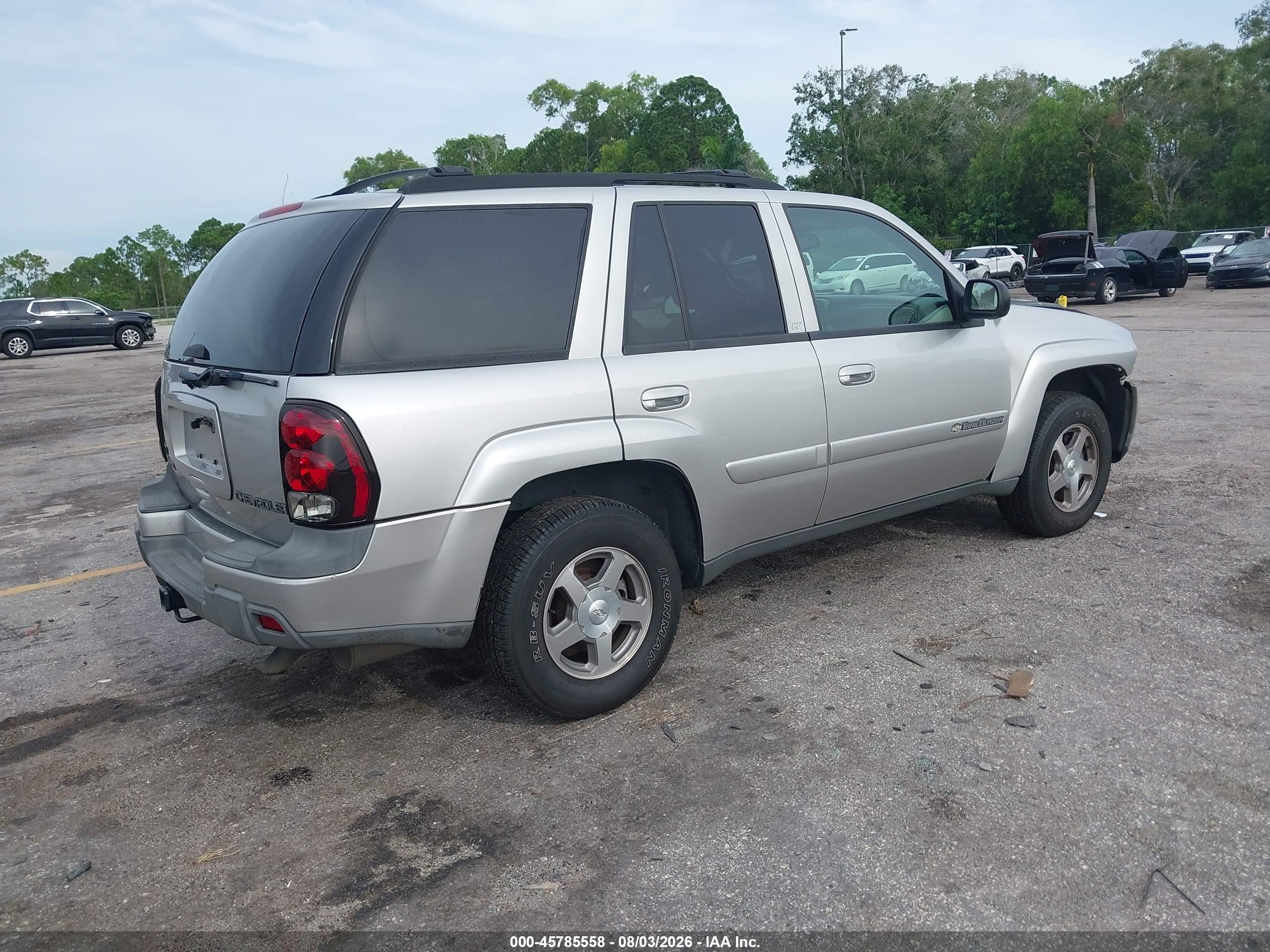 2004 Chevrolet Trailblazer Lt Silver vin: 1GNDS13S042289462
