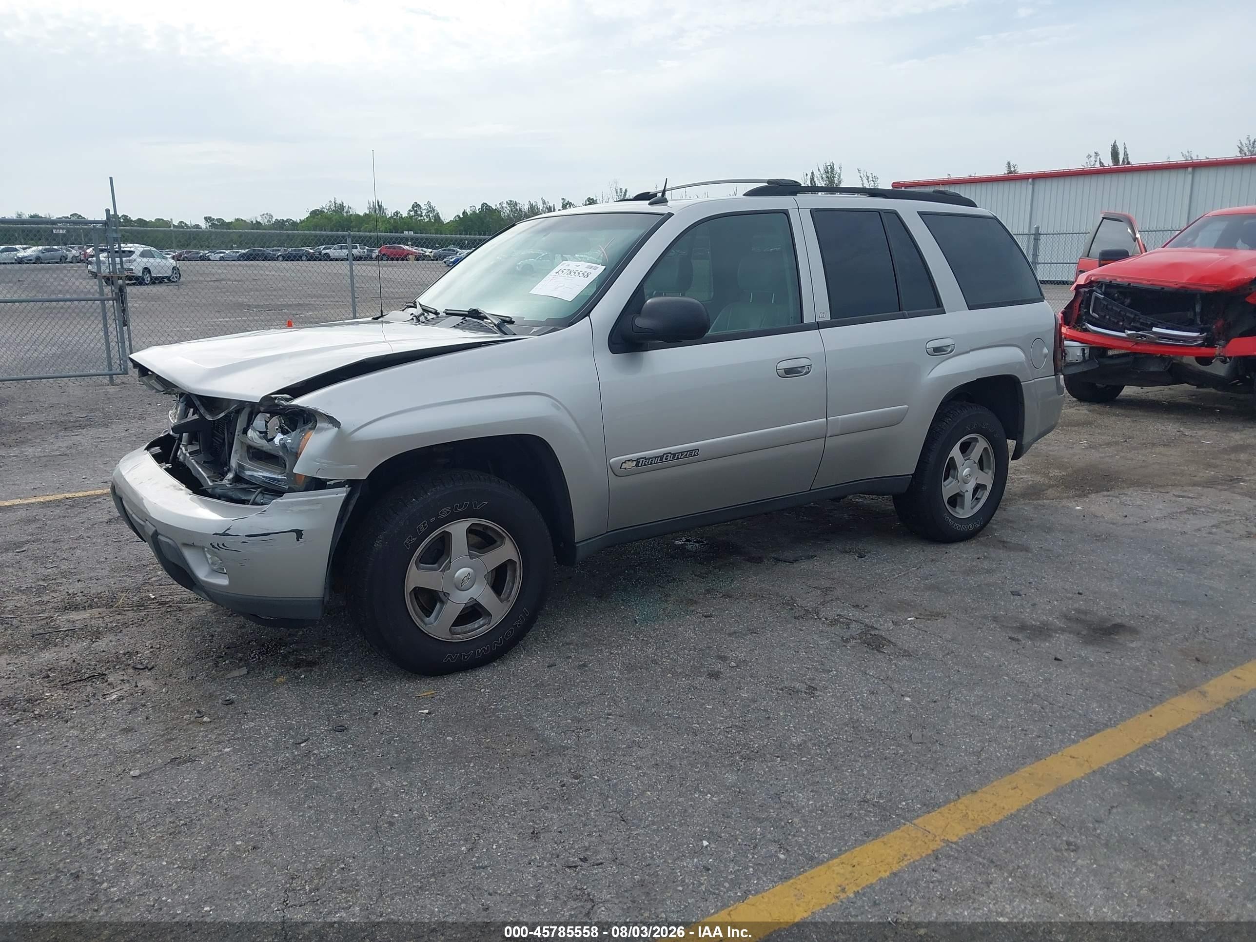 2004 Chevrolet Trailblazer Lt Silver vin: 1GNDS13S042289462