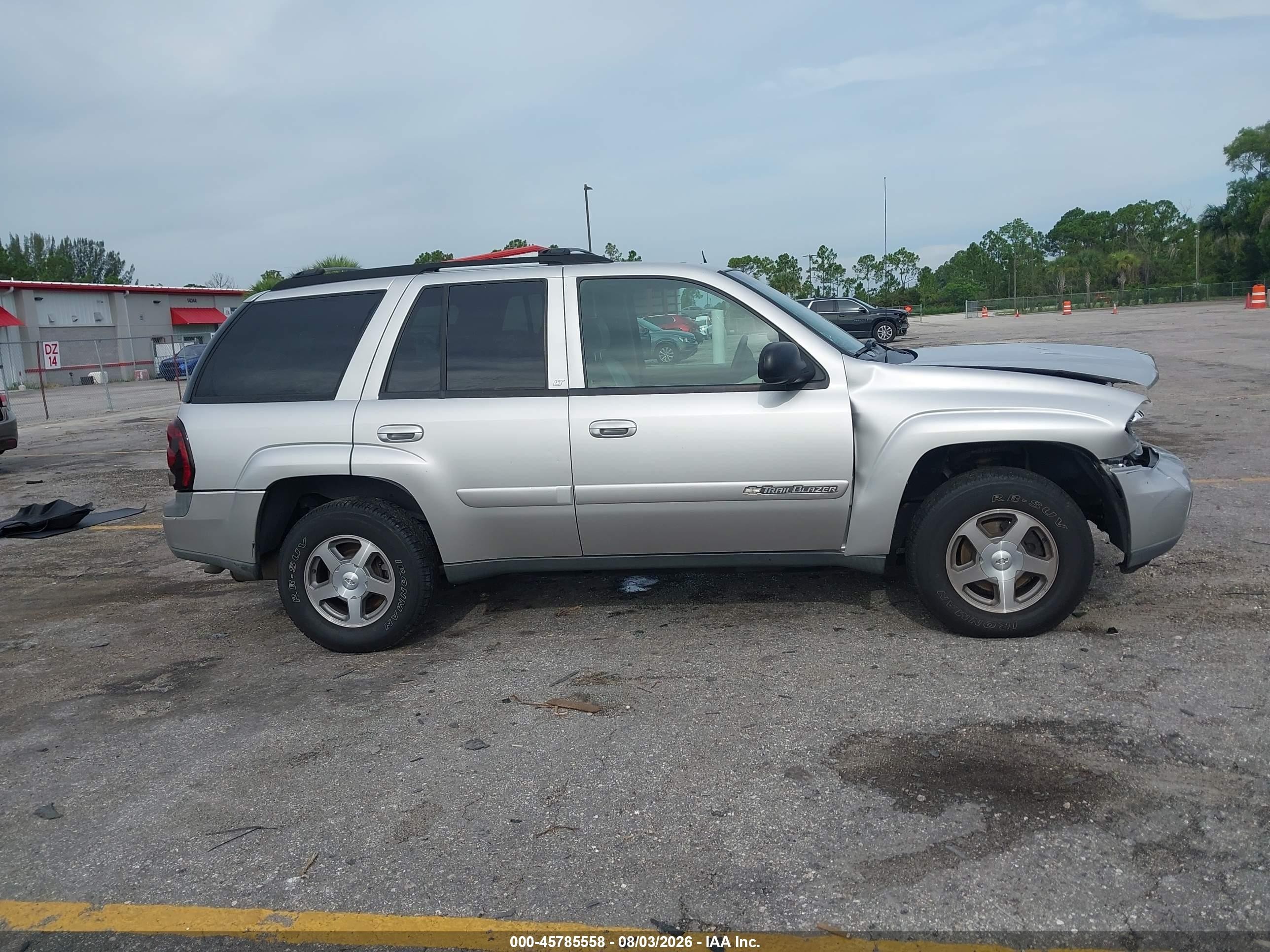 2004 Chevrolet Trailblazer Lt Silver vin: 1GNDS13S042289462