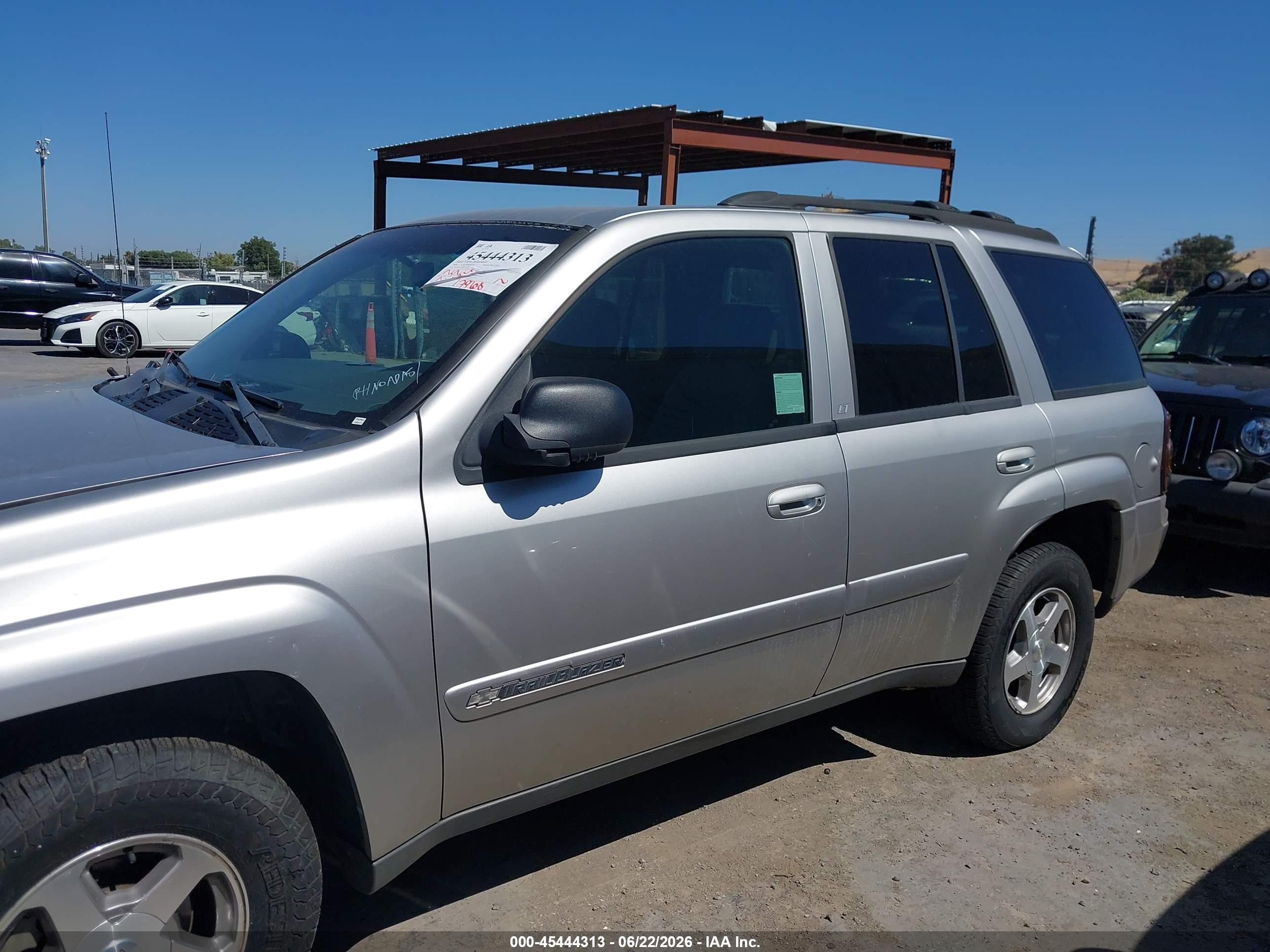 2004 Chevrolet Trailblazer Lt Gray vin: 1GNDS13S042357114