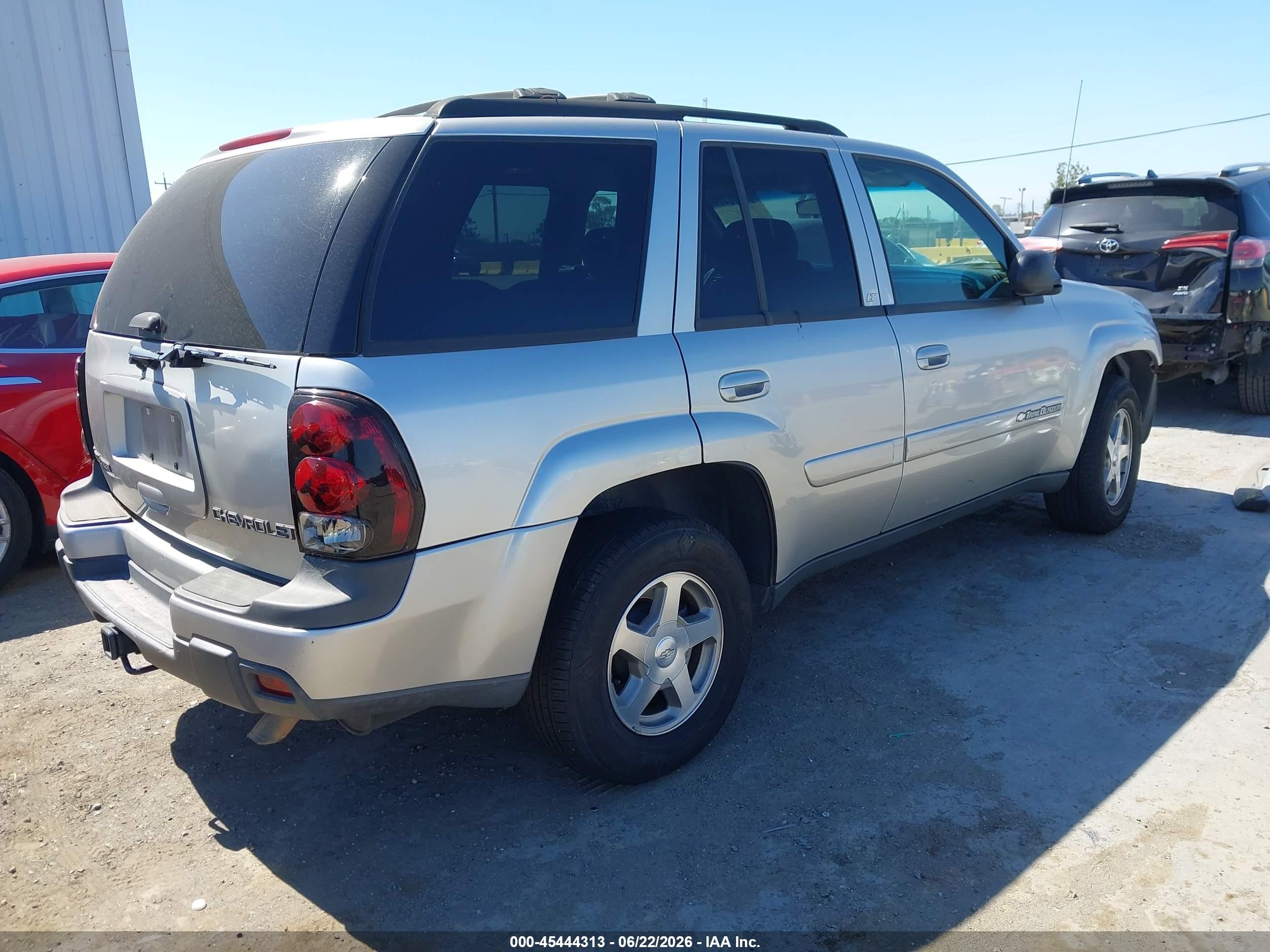 2004 Chevrolet Trailblazer Lt Gray vin: 1GNDS13S042357114