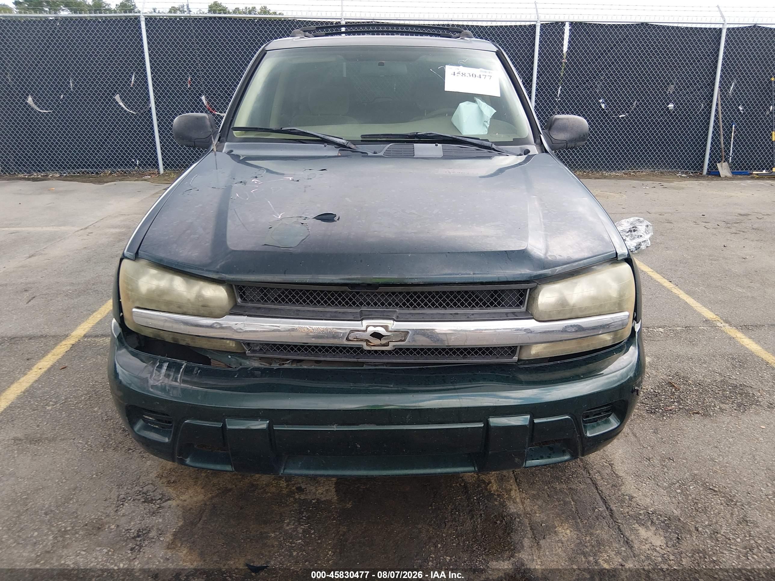 2004 Chevrolet Trailblazer Ls Green vin: 1GNDS13S042381705