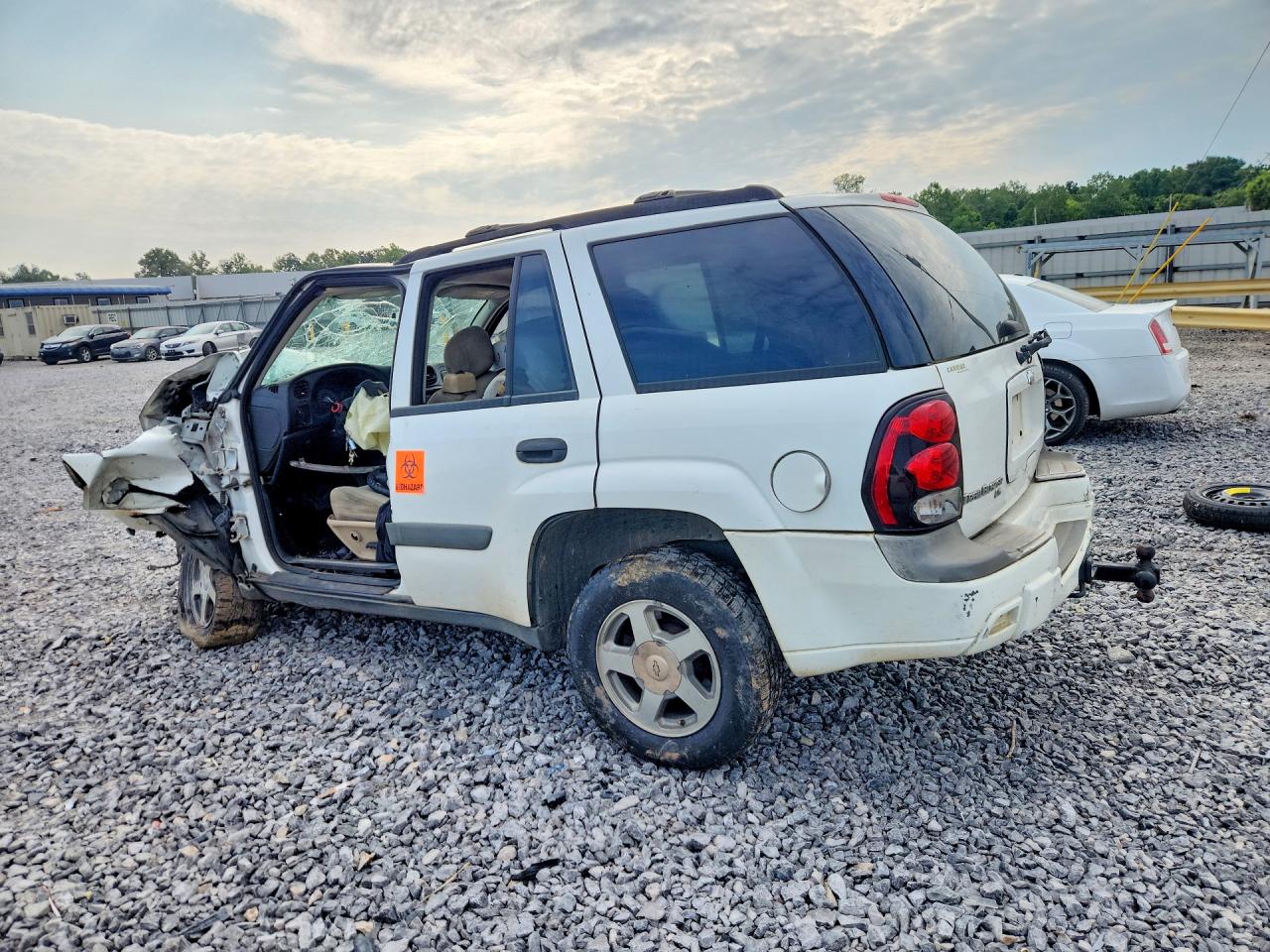 2005 Chevrolet Trailblazer Ls Белый vin: 1GNDS13S052195258
