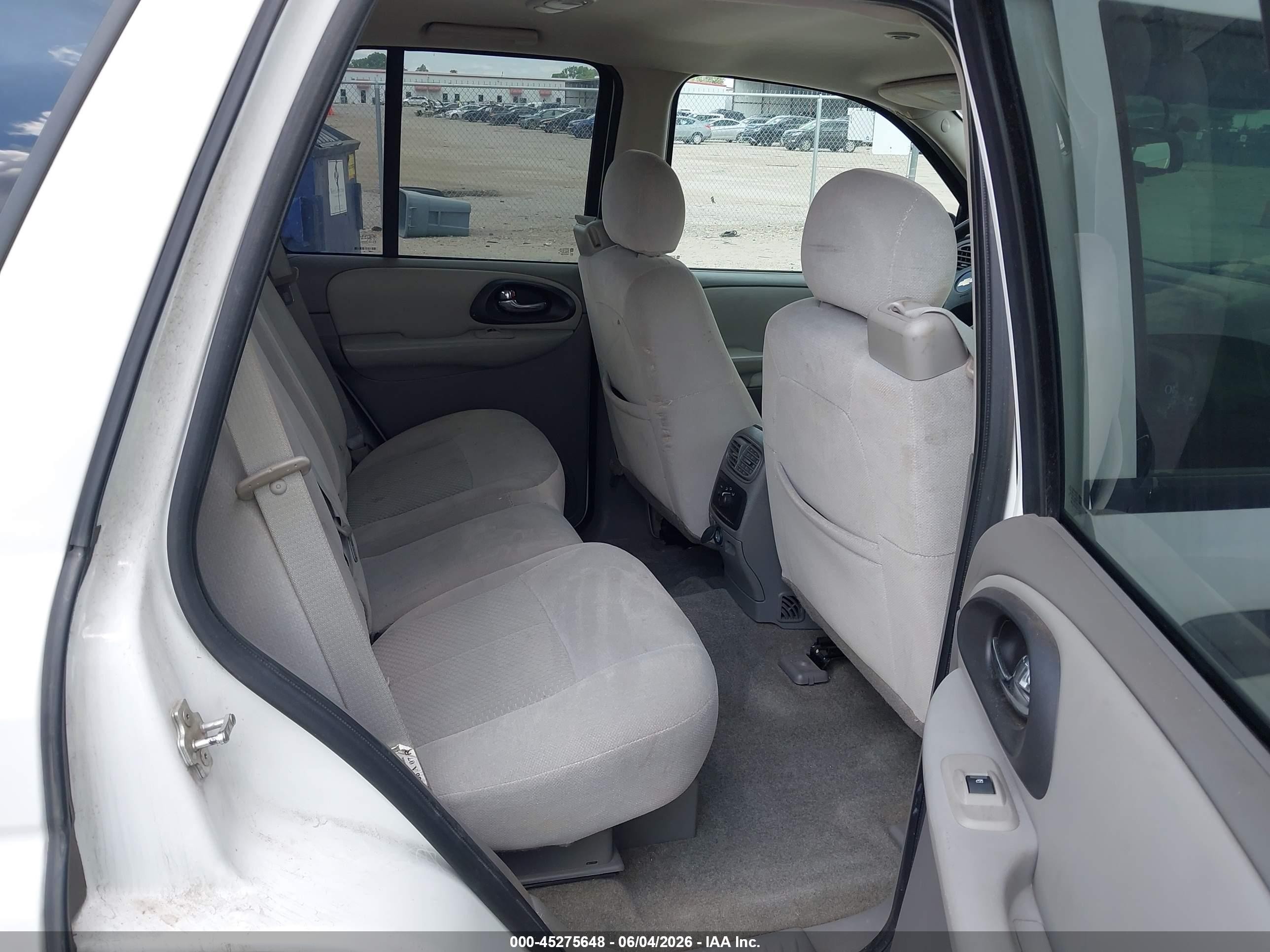 2007 Chevrolet Trailblazer Ls White vin: 1GNDS13S072273329