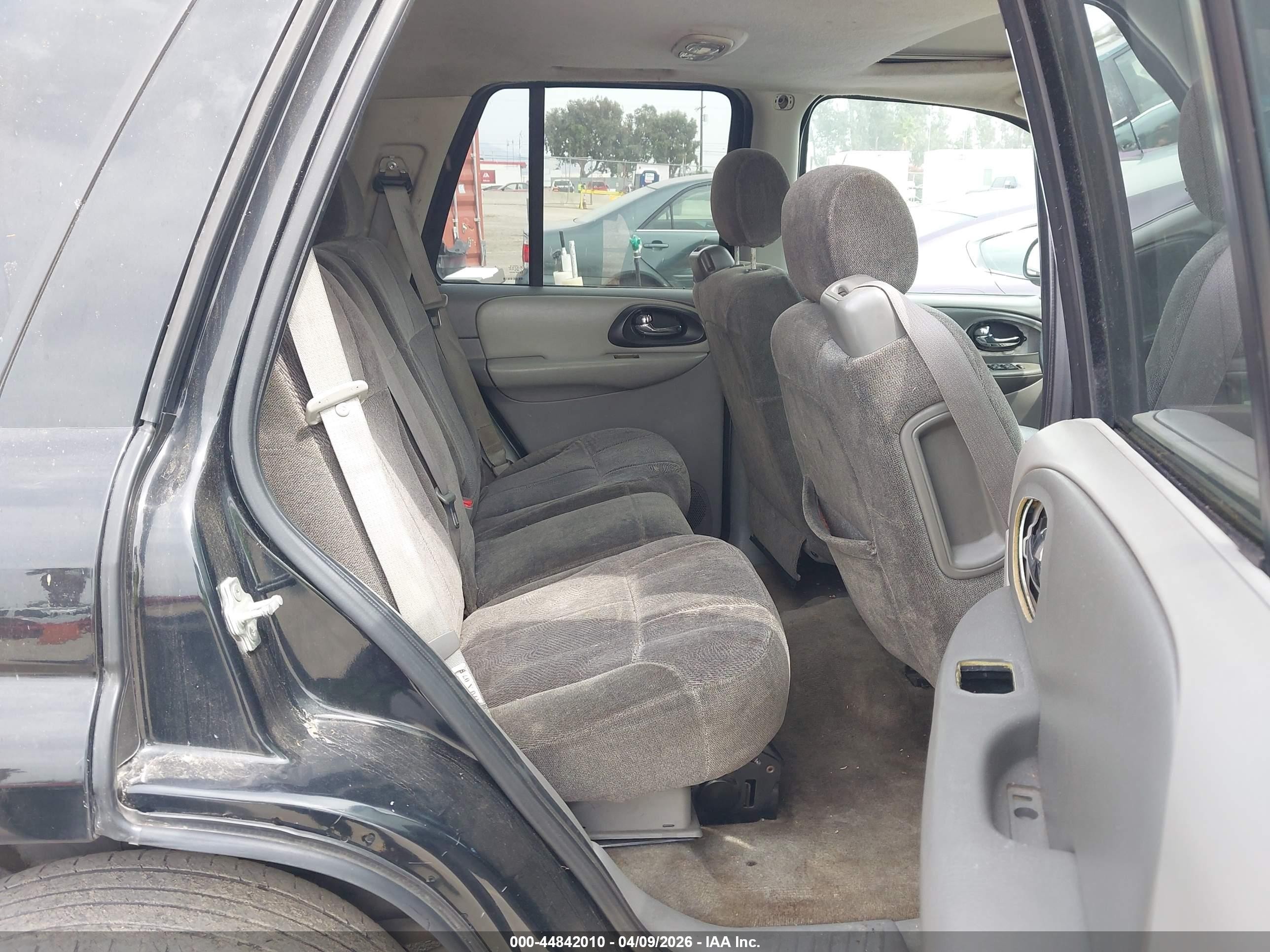 2007 Chevrolet Trailblazer Ls Black vin: 1GNDS13S072310153