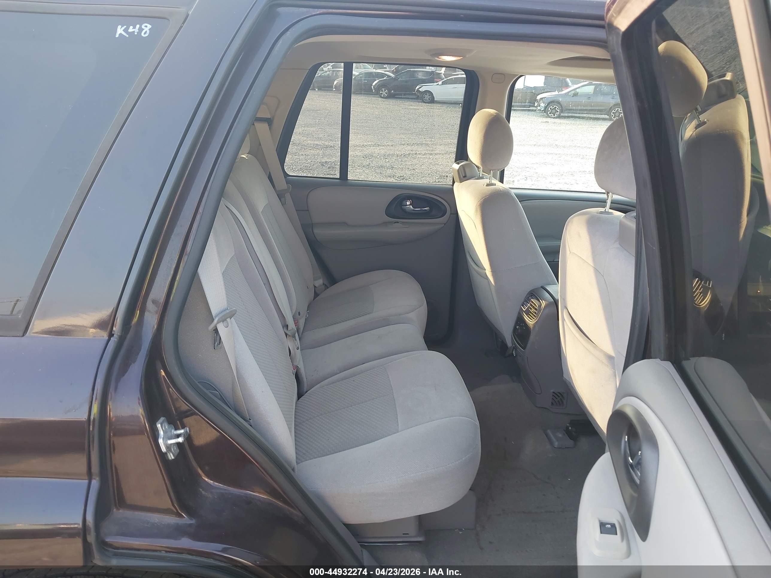 2008 Chevrolet Trailblazer Lt Maroon vin: 1GNDS13S082105837