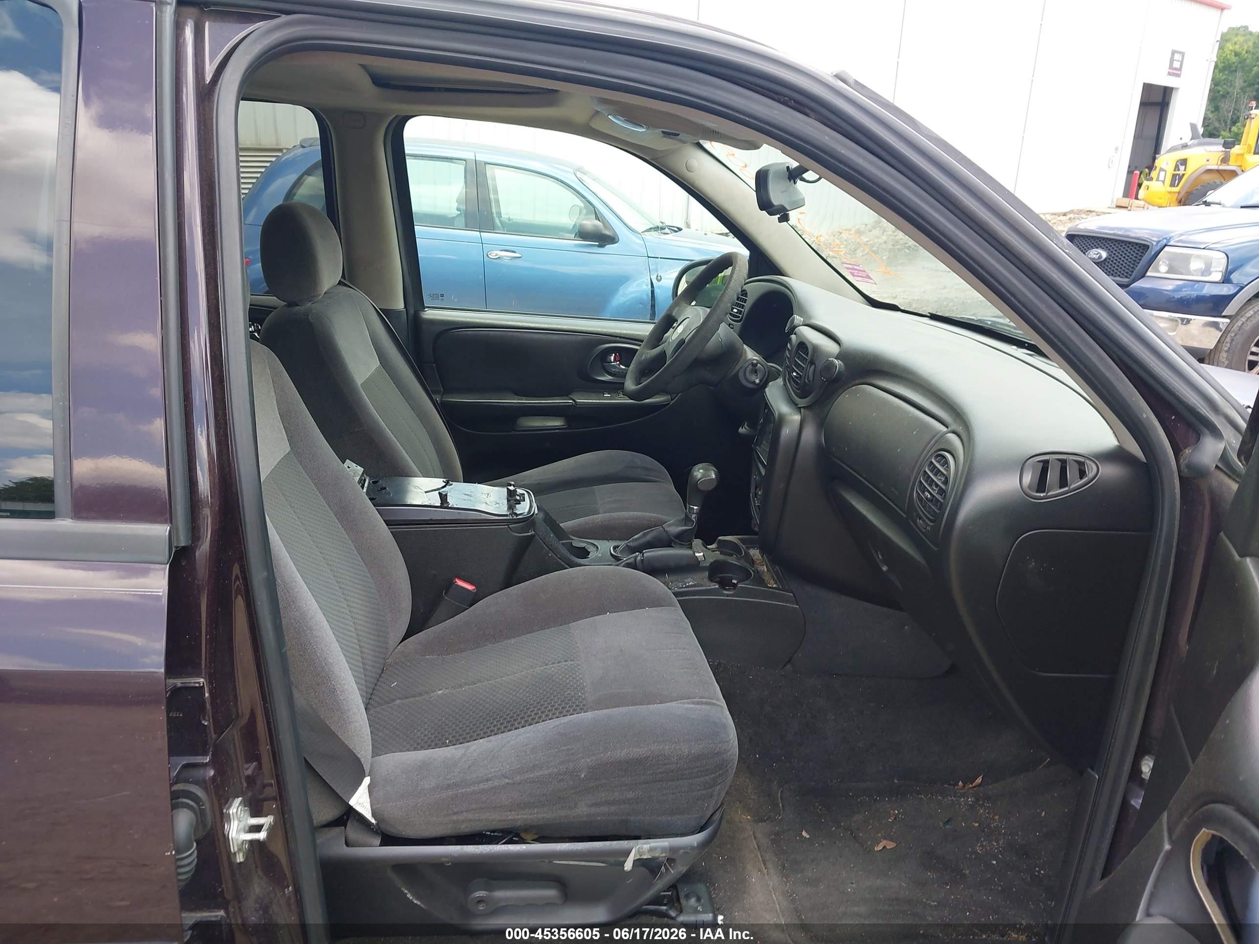 2008 Chevrolet Trailblazer Lt Burgundy vin: 1GNDS13S082134156