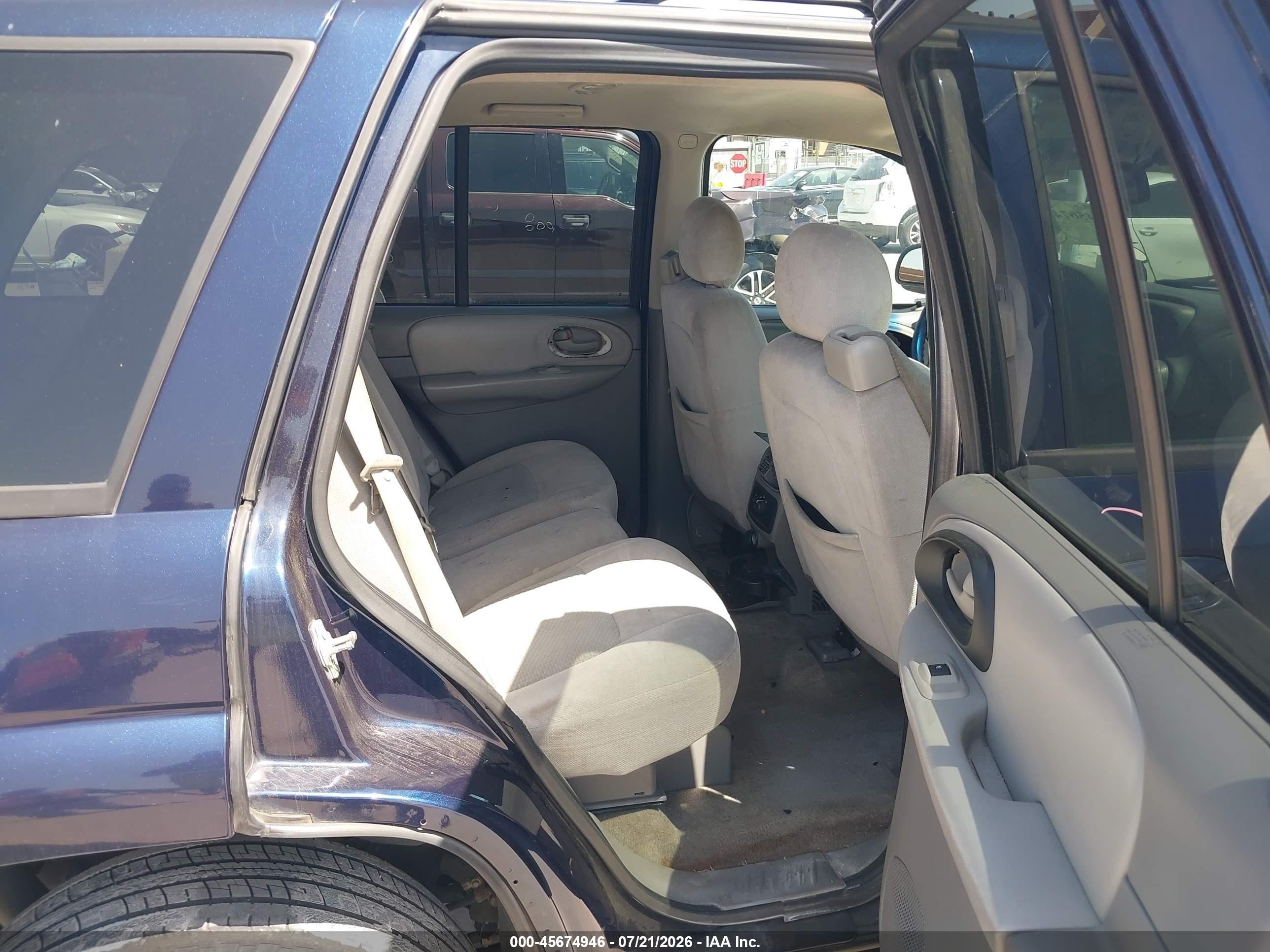 2008 Chevrolet Trailblazer Lt Blue vin: 1GNDS13S082147358