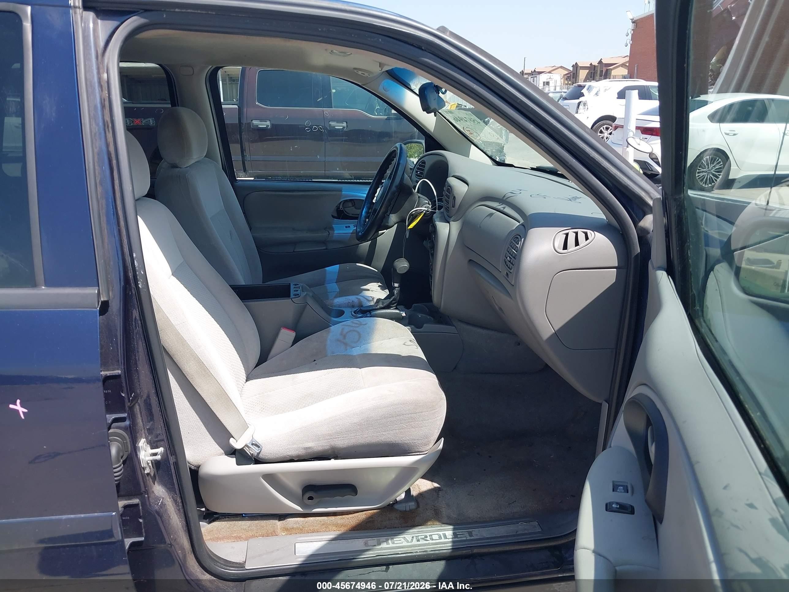 2008 Chevrolet Trailblazer Lt Blue vin: 1GNDS13S082147358
