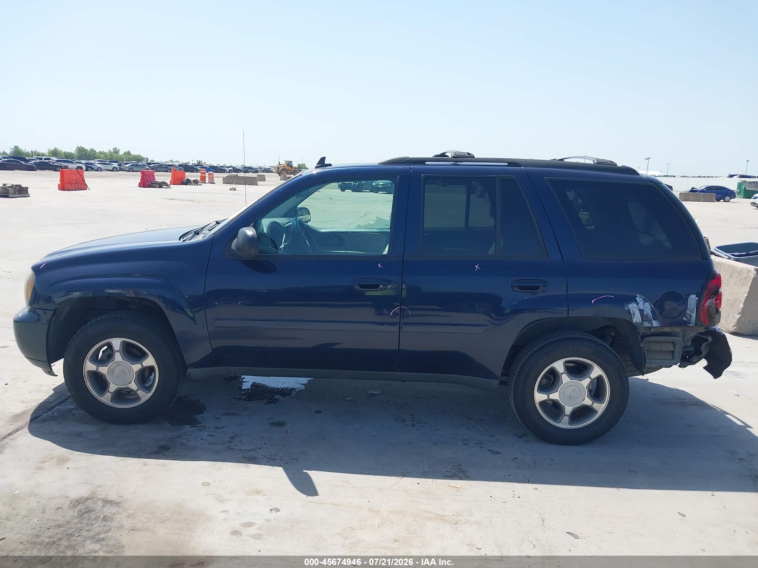 2008 Chevrolet Trailblazer Lt Blue vin: 1GNDS13S082147358