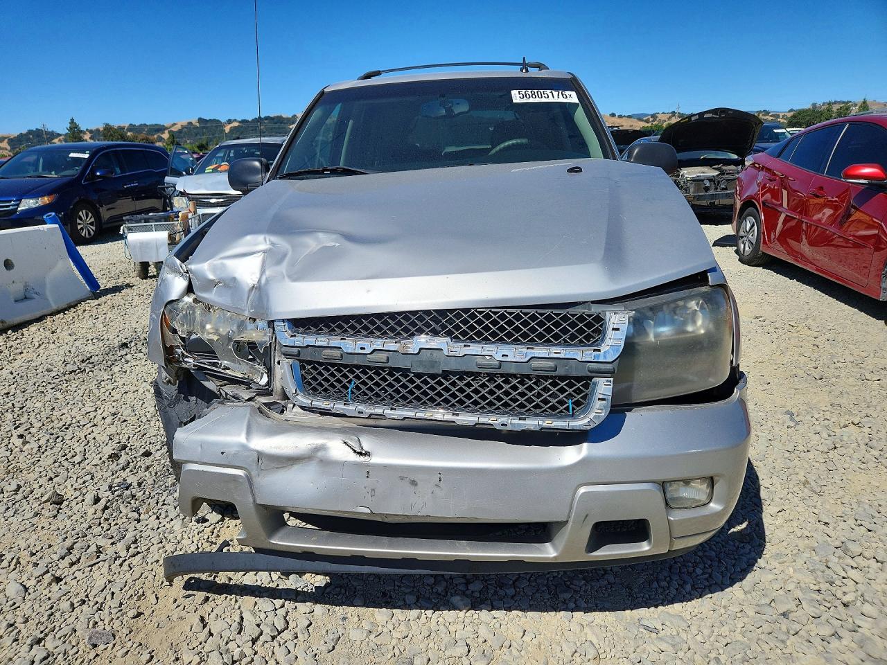 2008 Chevrolet Trailblazer Ls Silver vin: 1GNDS13S082177279