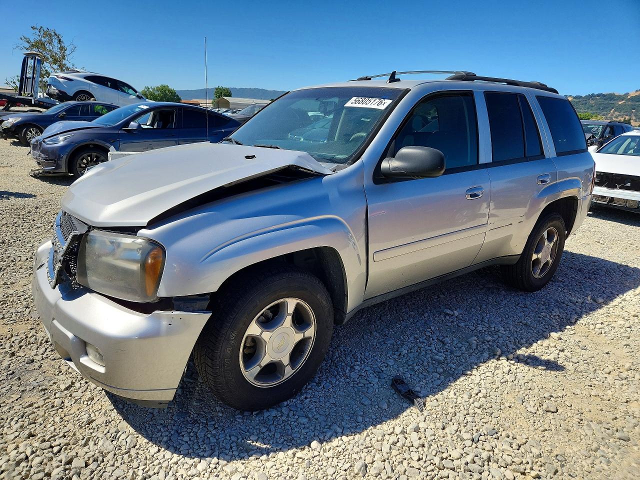 2008 Chevrolet Trailblazer Ls Silver vin: 1GNDS13S082177279