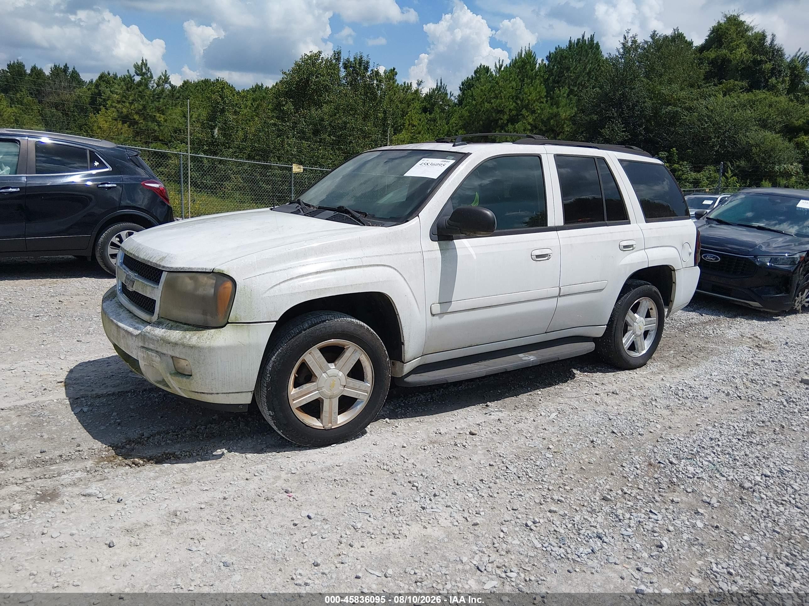 2008 Chevrolet Trailblazer Lt White vin: 1GNDS13S082237643