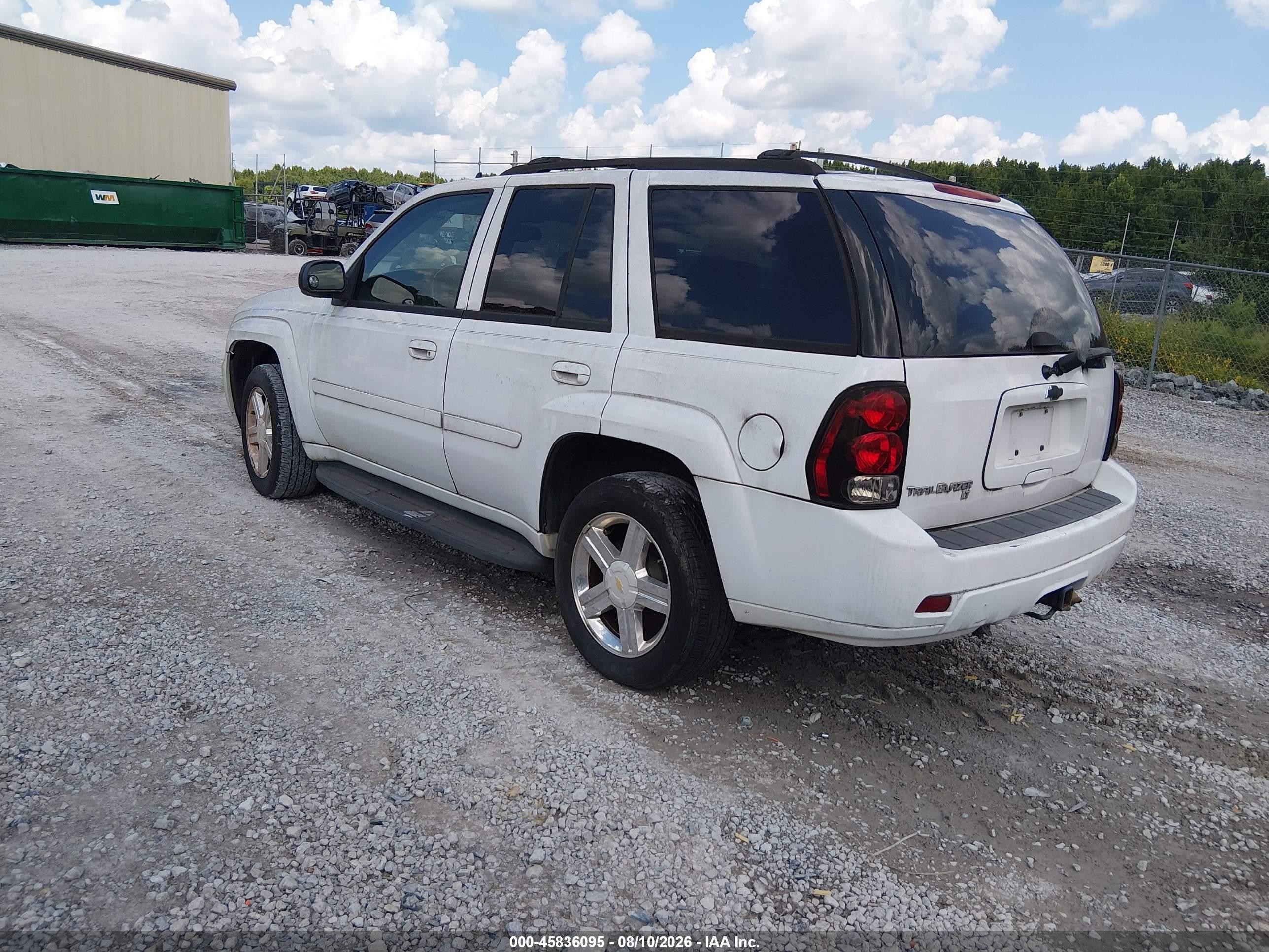 2008 Chevrolet Trailblazer Lt White vin: 1GNDS13S082237643