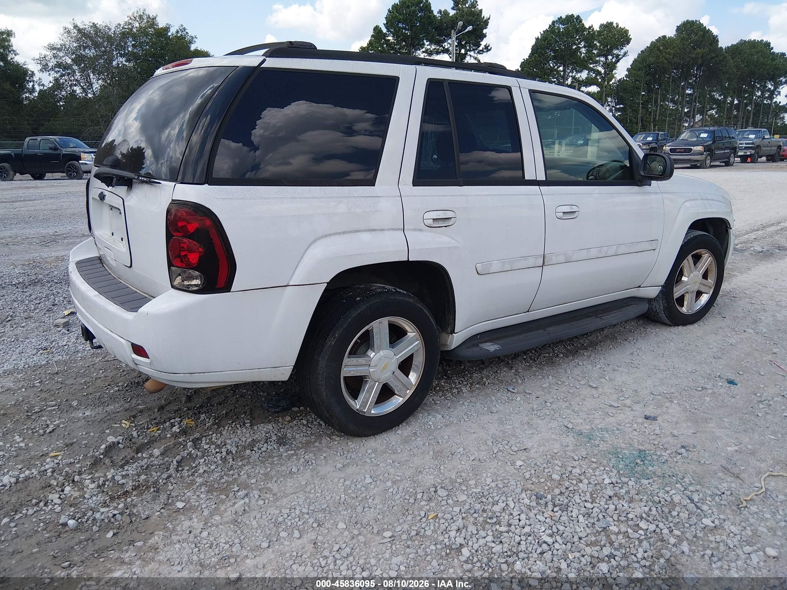 2008 Chevrolet Trailblazer Lt White vin: 1GNDS13S082237643