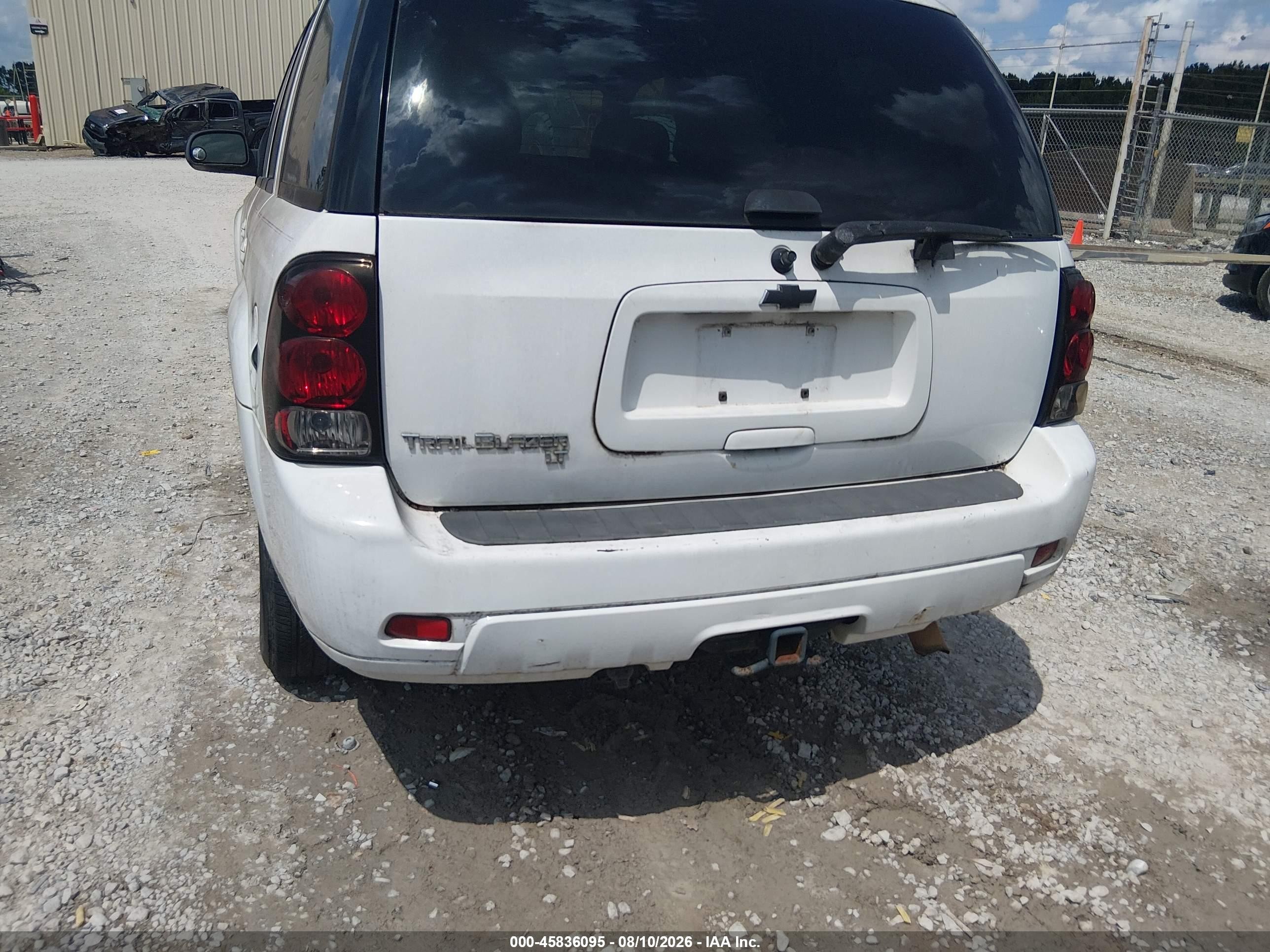 2008 Chevrolet Trailblazer Lt White vin: 1GNDS13S082237643