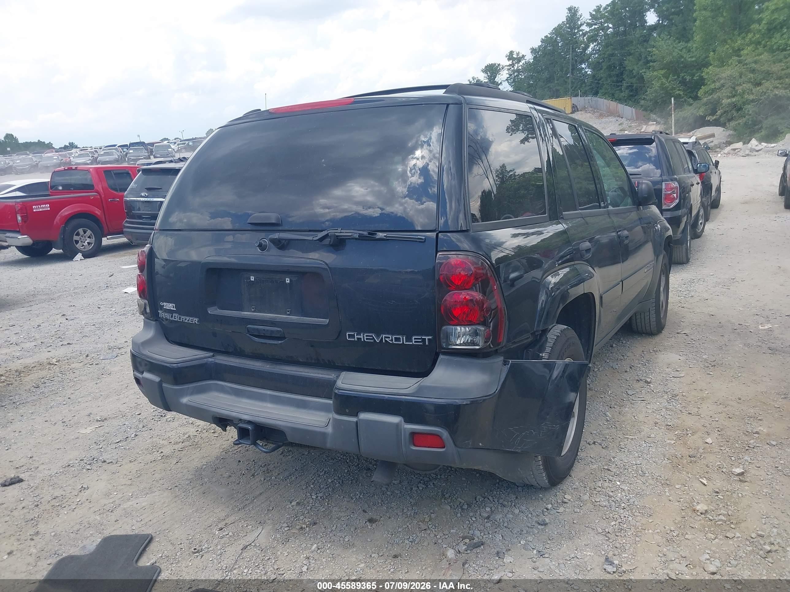 2003 Chevrolet Trailblazer Lt Black vin: 1GNDS13S132327571