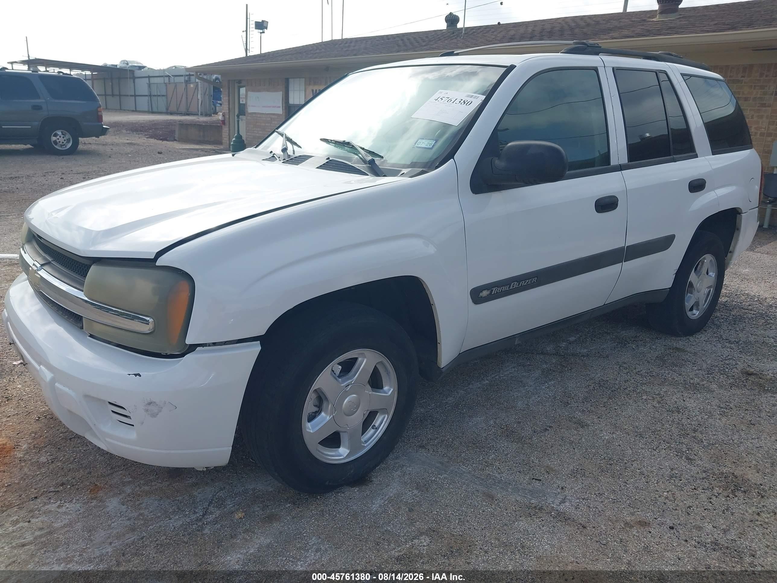 2004 Chevrolet Trailblazer Ls White vin: 1GNDS13S142109633