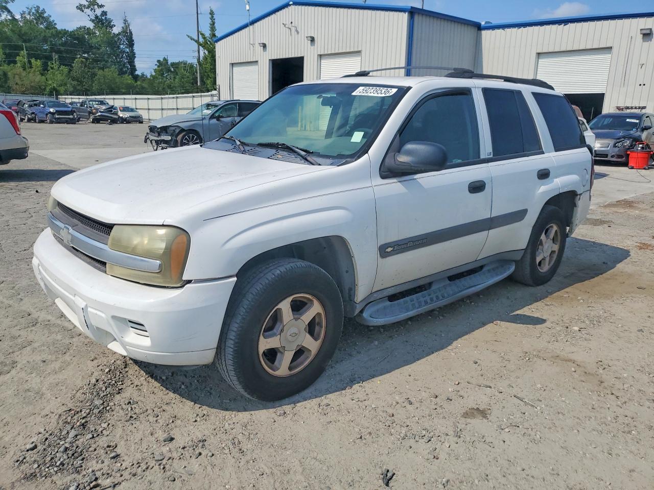 2004 Chevrolet Trailblazer Ls White vin: 1GNDS13S142123810