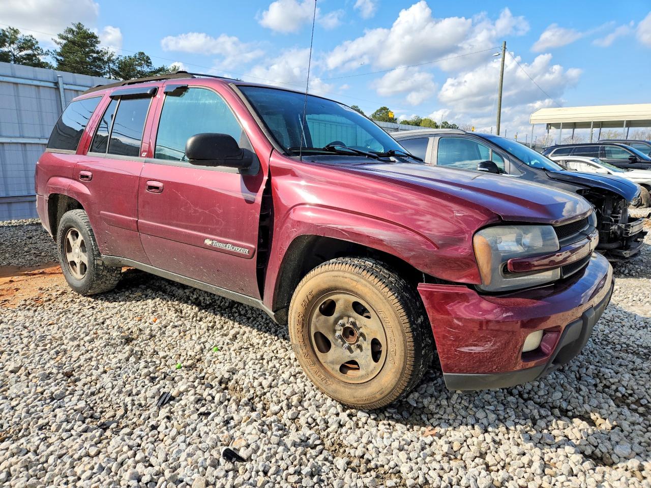 2004 Chevrolet Trailblazer Ls Maroon vin: 1GNDS13S142322548