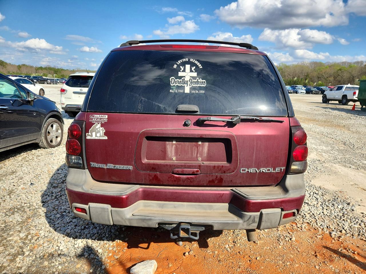 2004 Chevrolet Trailblazer Ls Maroon vin: 1GNDS13S142322548