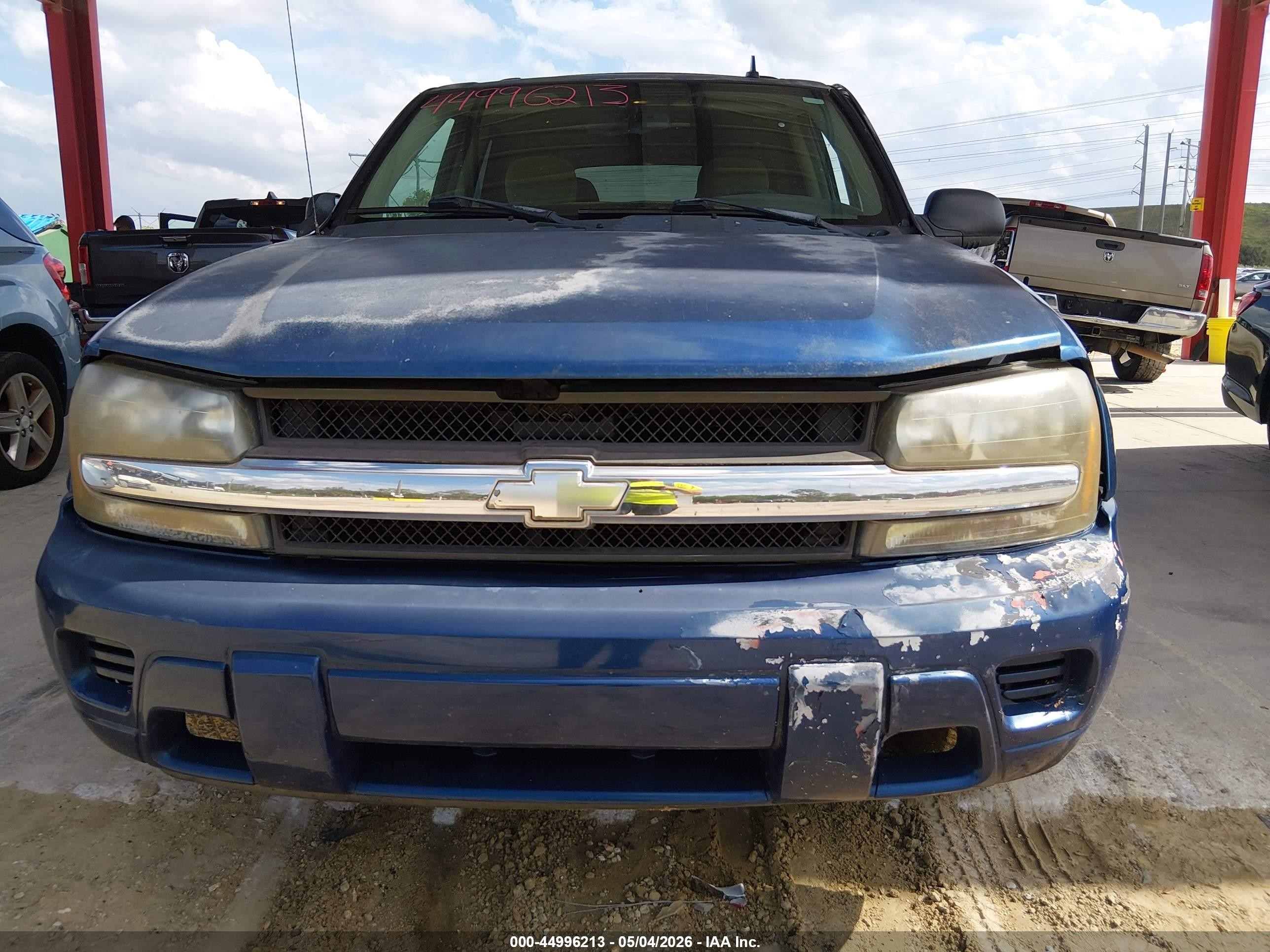 2006 Chevrolet Trailblazer Ls Blue vin: 1GNDS13S162124314