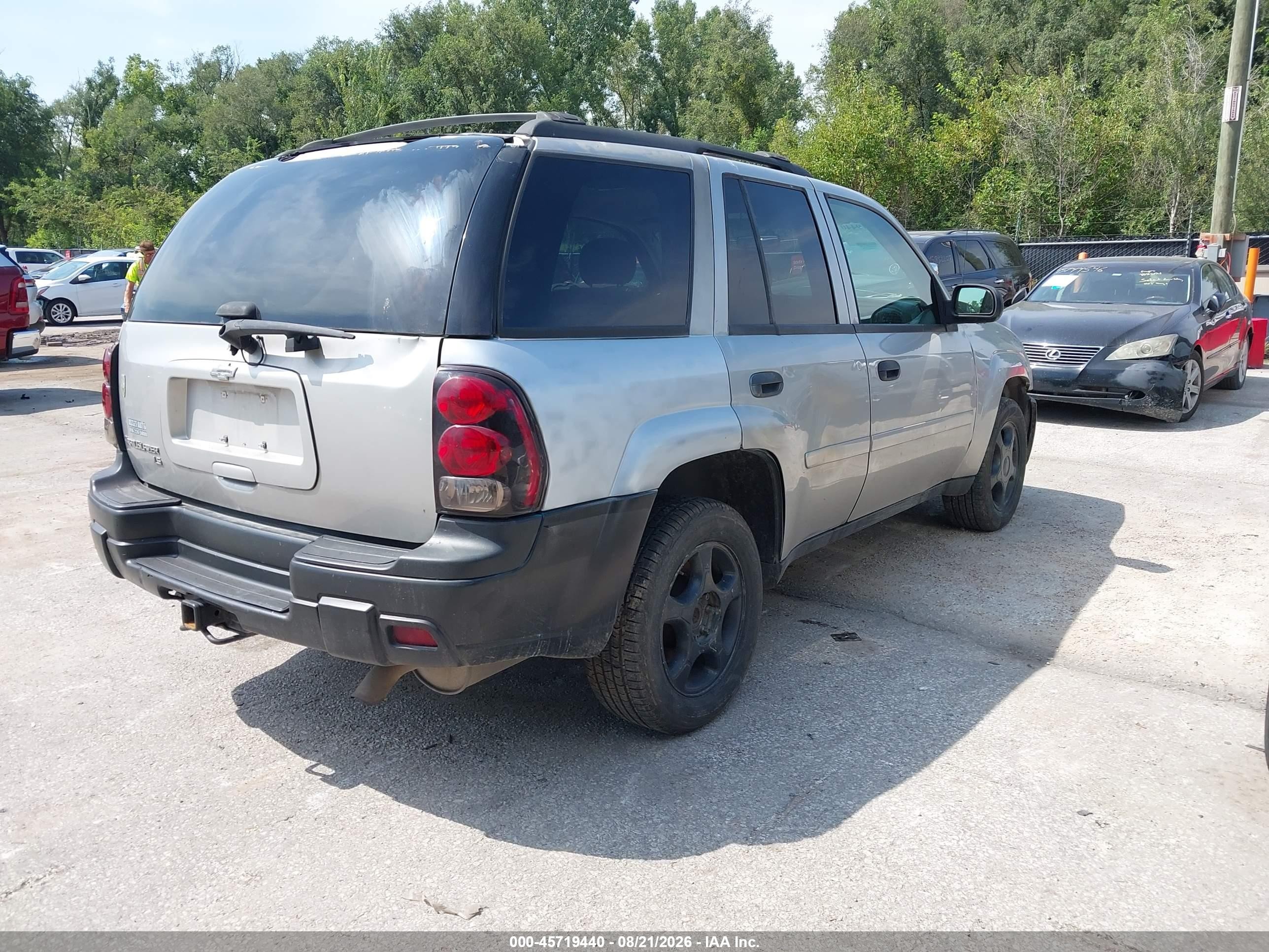 2007 Chevrolet Trailblazer Ls Silver vin: 1GNDS13S172190430