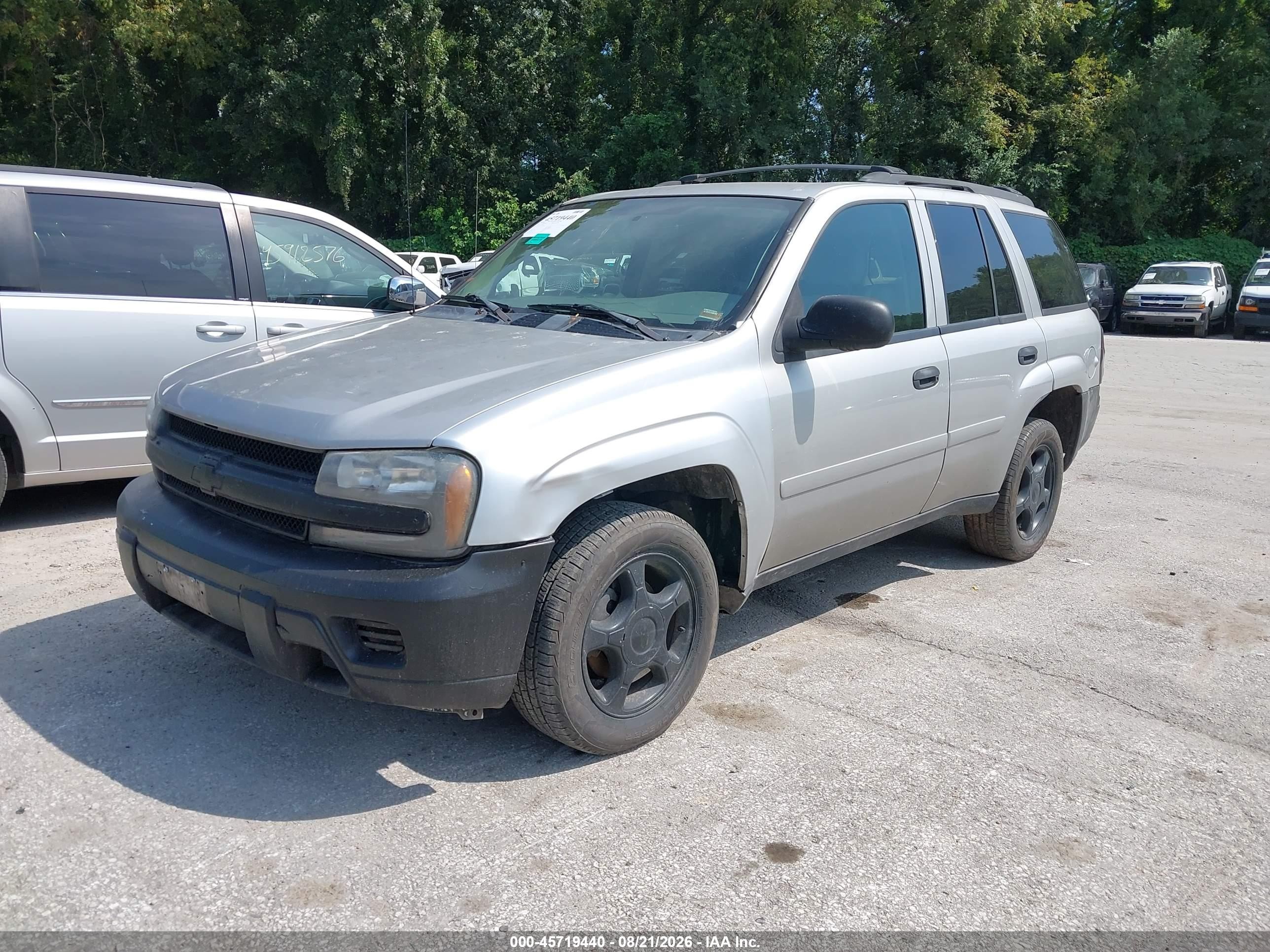 2007 Chevrolet Trailblazer Ls Silver vin: 1GNDS13S172190430