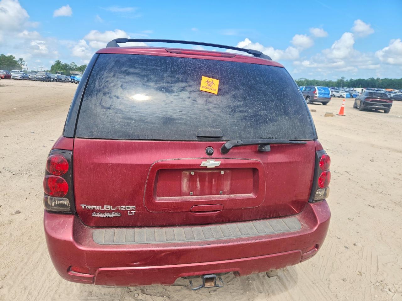 2008 Chevrolet Trailblazer Ext Ls Burgundy vin: 1GNDS13S182221600