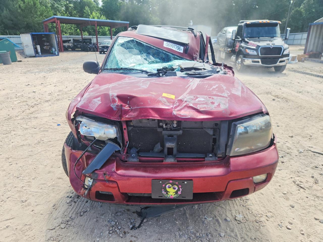 2008 Chevrolet Trailblazer Ext Ls Burgundy vin: 1GNDS13S182221600